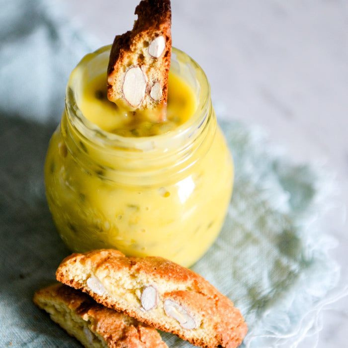 Passionfruit Curd Recipe with Tuscany Cantuccini - Feast Italy