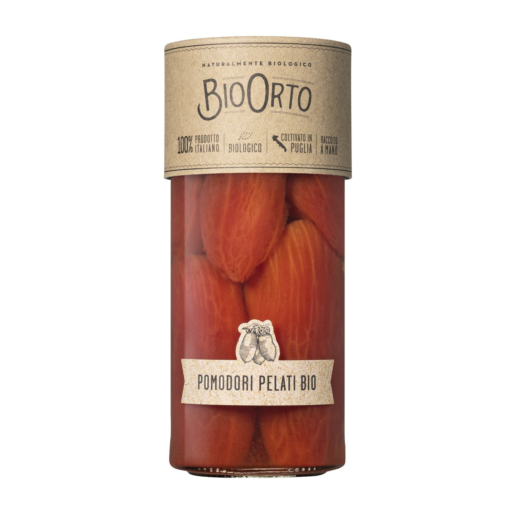Bio Orto Organic Peeled Tomatoes from Apulia 580ml Feast Italy