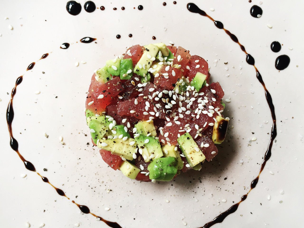 Avocado Tuna Tartar Recipe with Red Label Balsamic Vinegar - Feast Italy