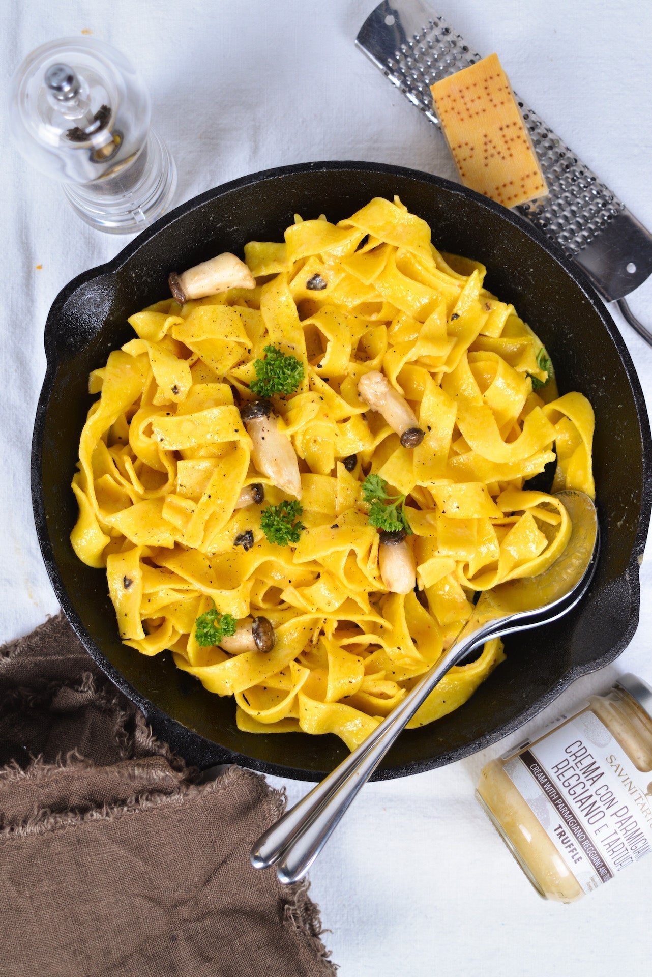 Mushrooms, Truffles & Parmesan Pasta Recipe - Feast Italy