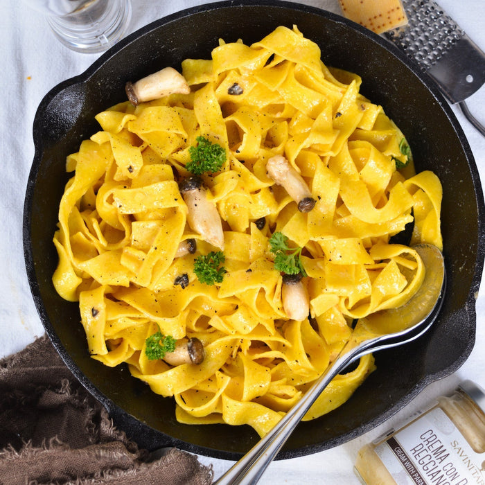 Mushrooms, Truffles & Parmesan Pasta Recipe - Feast Italy