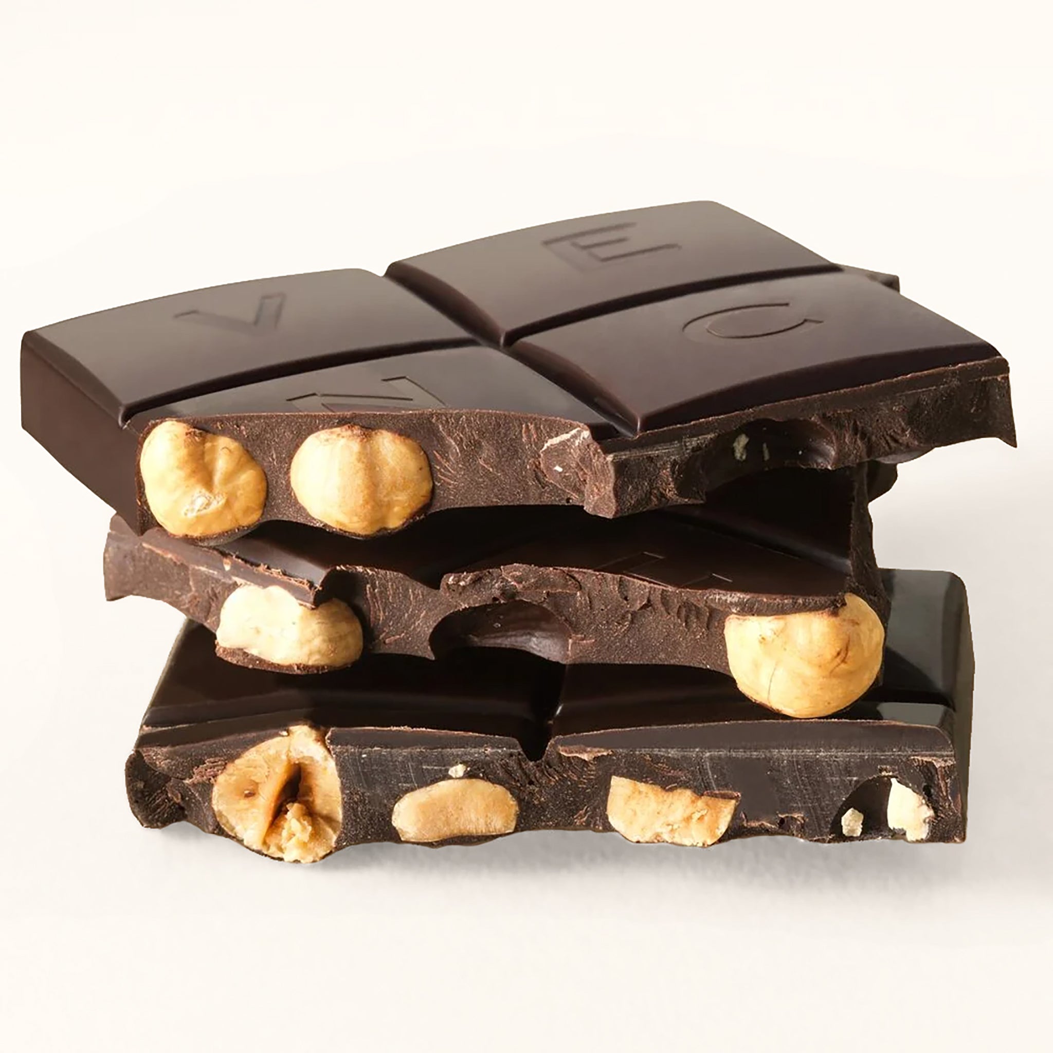 70% Extra Dark Chocolate Bar with Hazelnuts - 95g