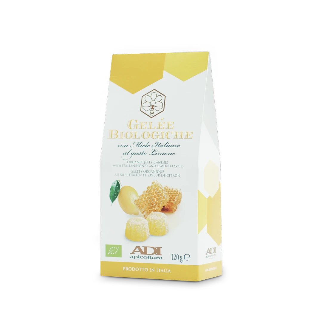 Adi Apicoltura Organic Gourmet Lemon & Honey Fruit Jelly Sweets 120g Feast Italy