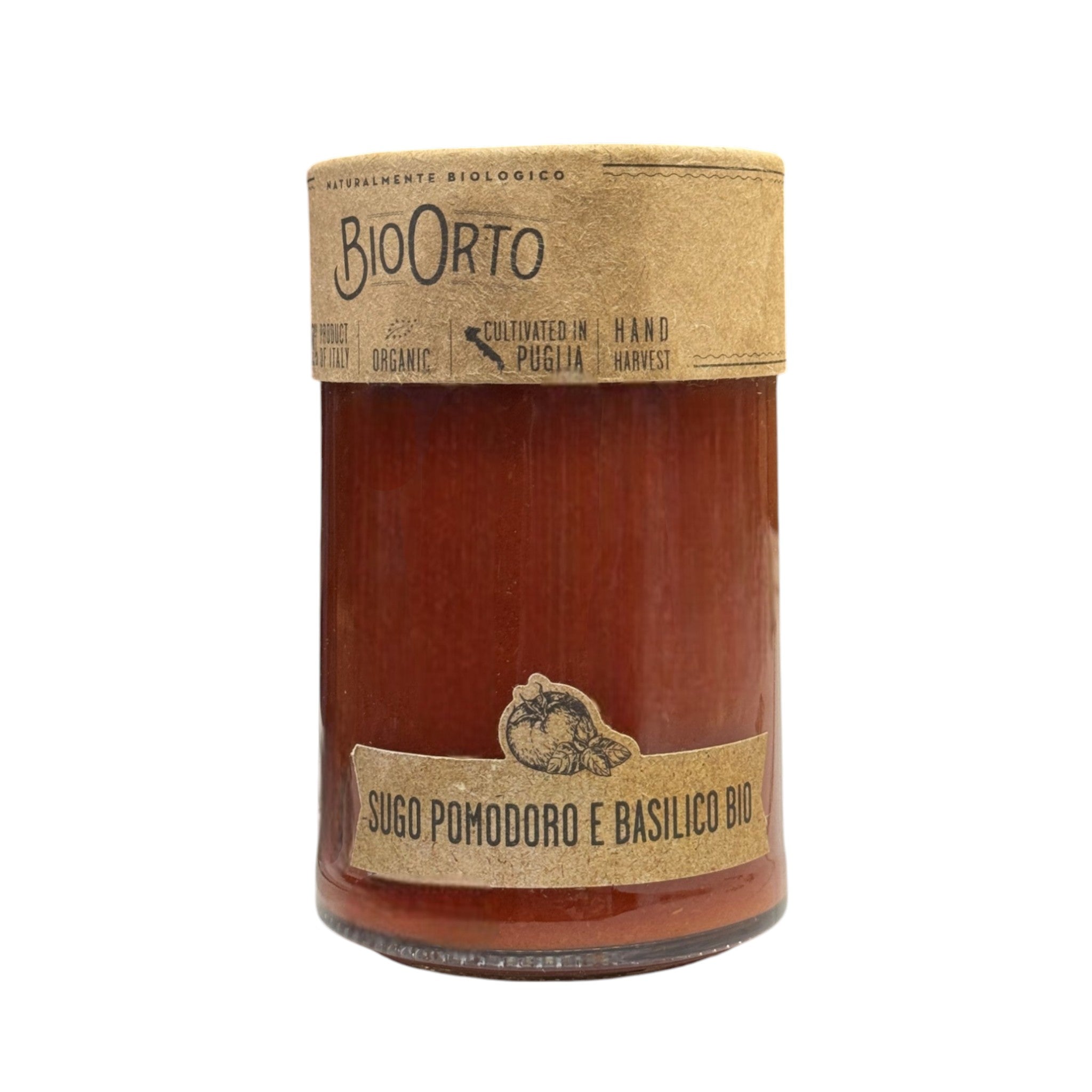 Bio Orto Organic Basil & Tomato Pasta Sauce 350g - STAINED LABEL Feast Italy