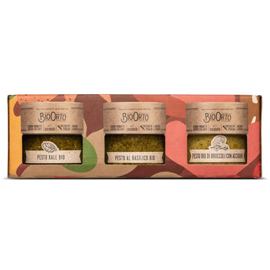 Bio Orto Organic Bio Orto Pesto Gift Box (3x180g) Feast Italy