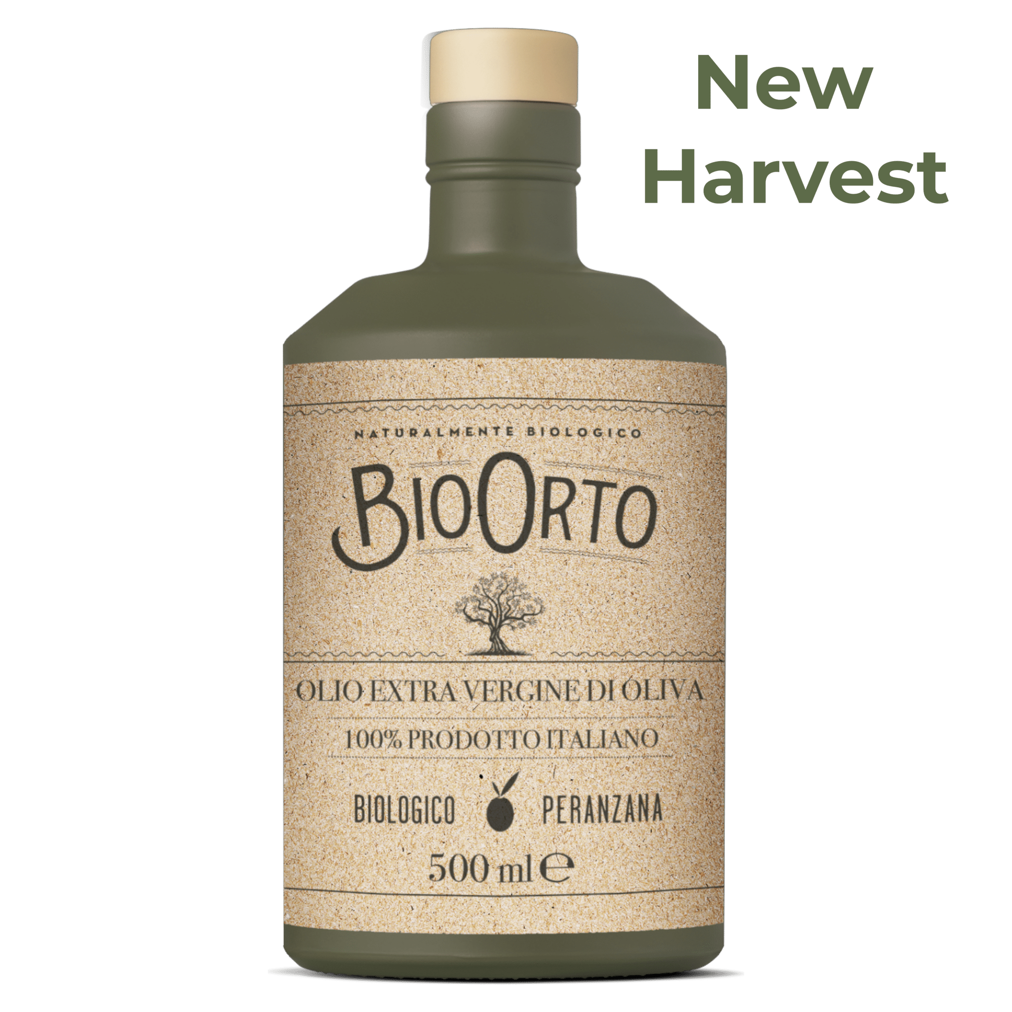 Bio Orto Organic Monocultivar Peranzana Extra Virgin Olive Oil 500ml - NEW HARVEST Feast Italy