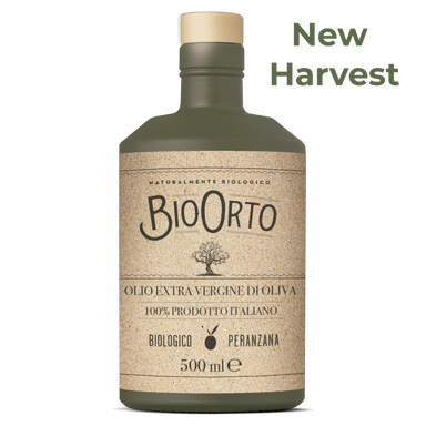 Bio Orto Organic Monocultivar Peranzana Extra Virgin Olive Oil 500ml - NEW HARVEST Feast Italy