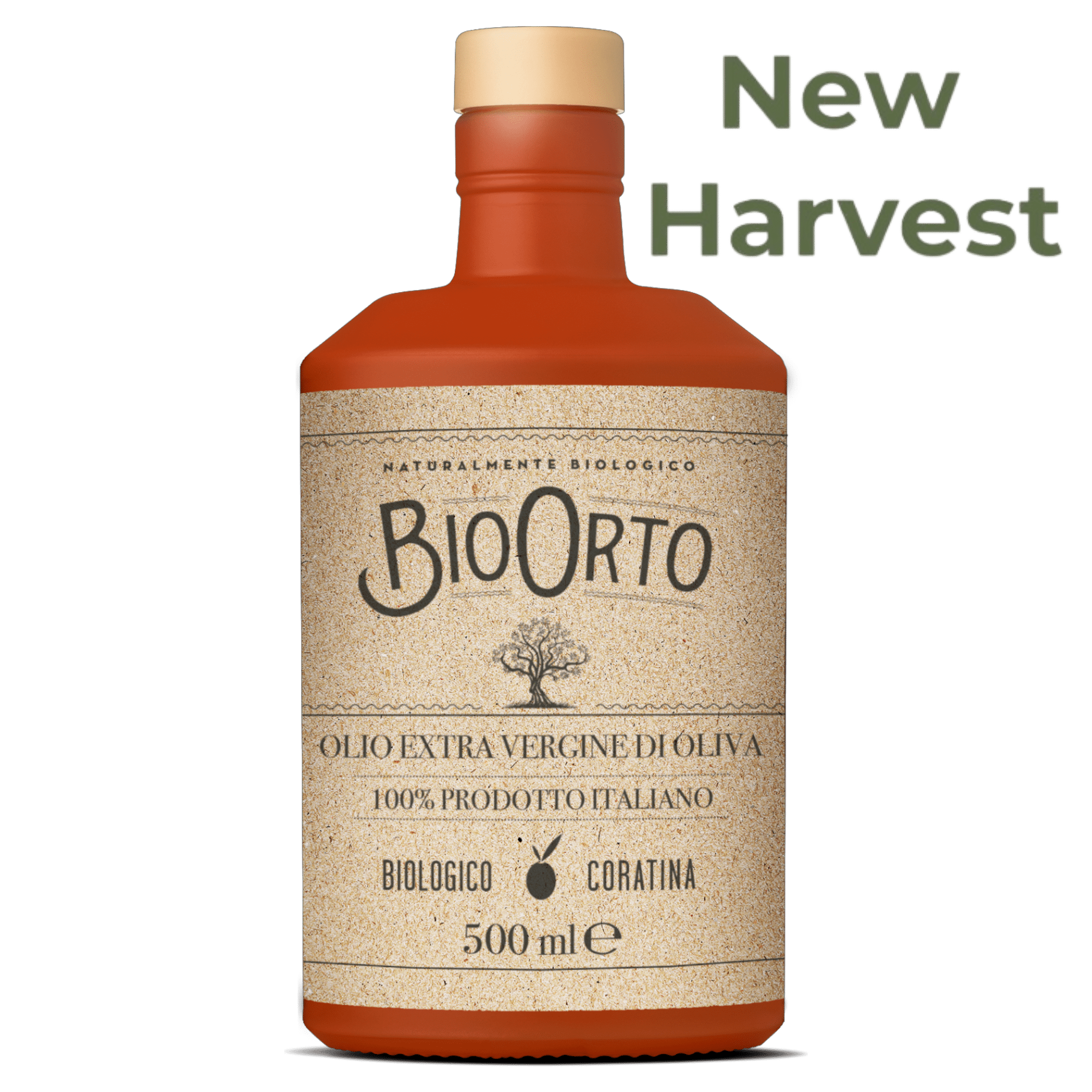 Bio Orto Organic Single Varietal Coratina Extra Virgin Olive Oil 500ml - NEW HARVEST Feast Italy