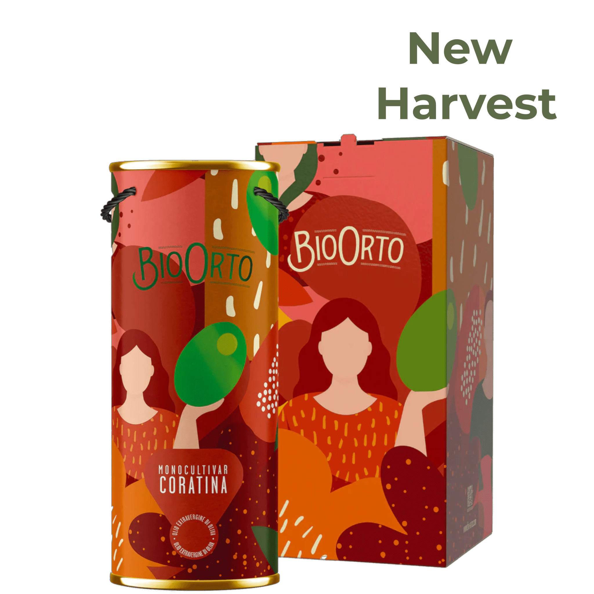 Bio Orto Organic Single Varietal Coratina Extra Virgin Olive Oil Bag in Tube 3l - NEW HARVEST Feast Italy