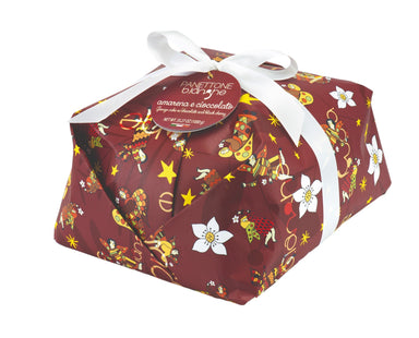 B.Langhe Hand - Wrapped Black Cherry & Chocolate Panettone 1kg Feast Italy