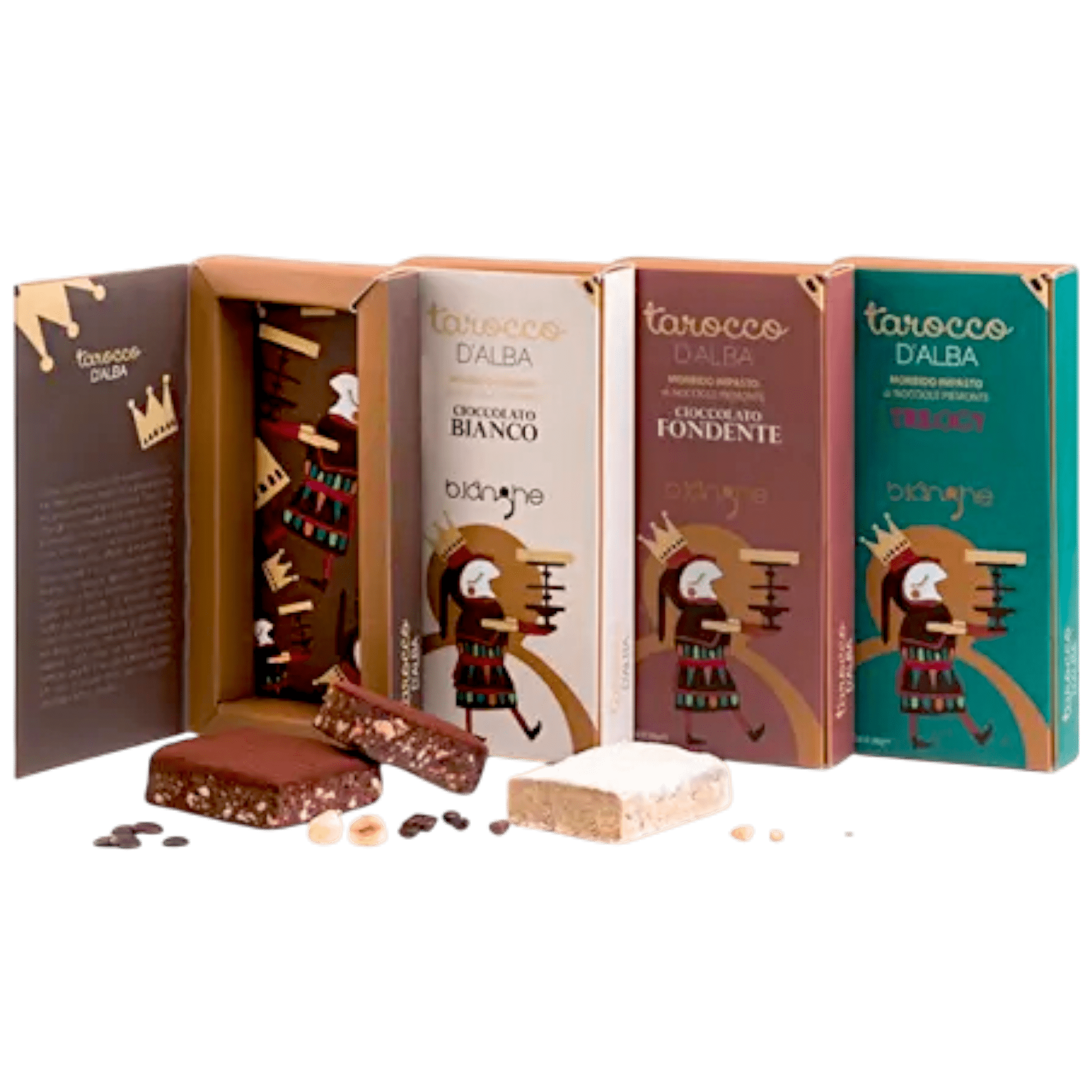B.Langhe Tarocco d’Alba - Dark Chocolate with Coffee & Piedmont Hazelnuts 200g Feast Italy