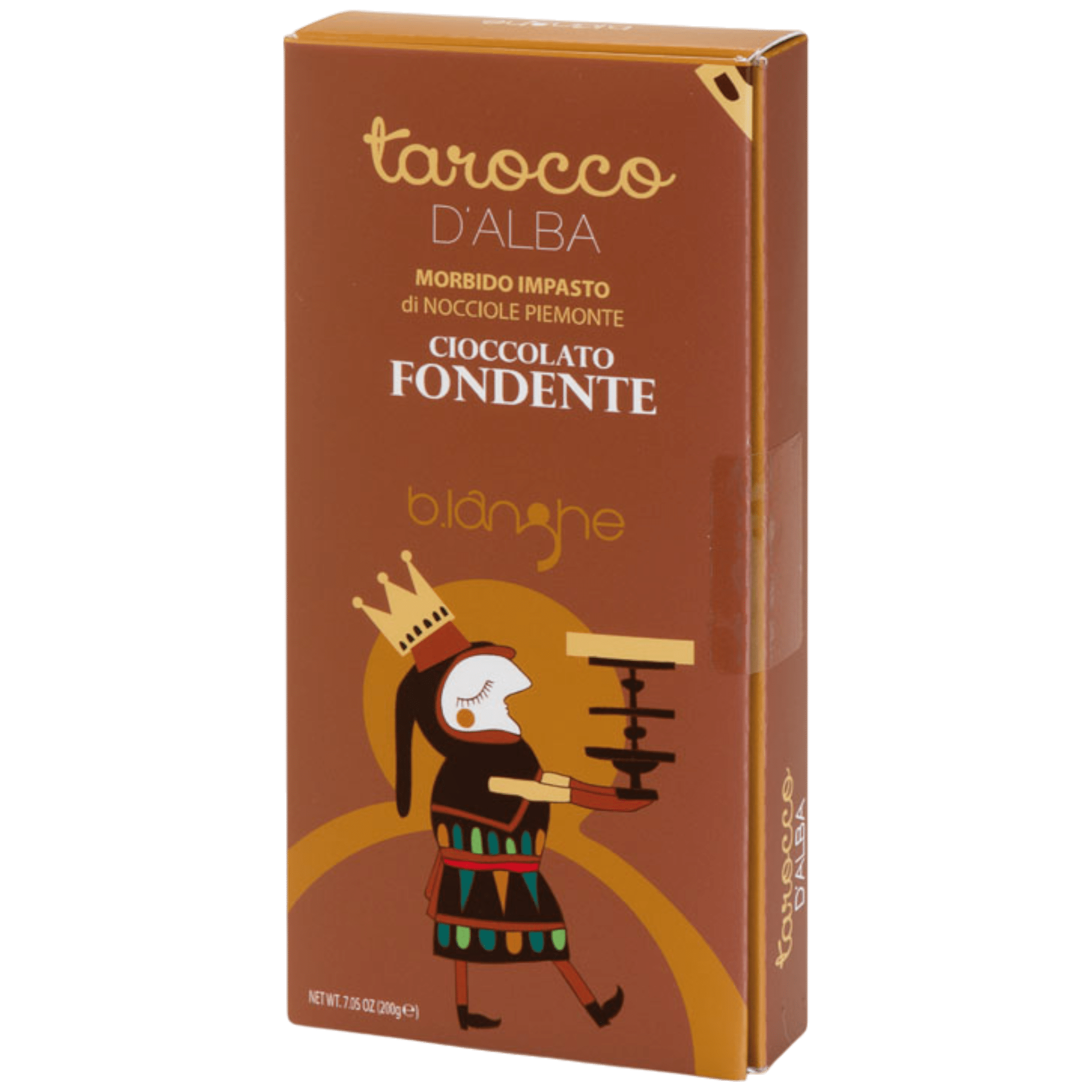 B.Langhe Tarocco Fondente - Dark Chocolate with Piedmont Hazelnuts 200g Feast Italy