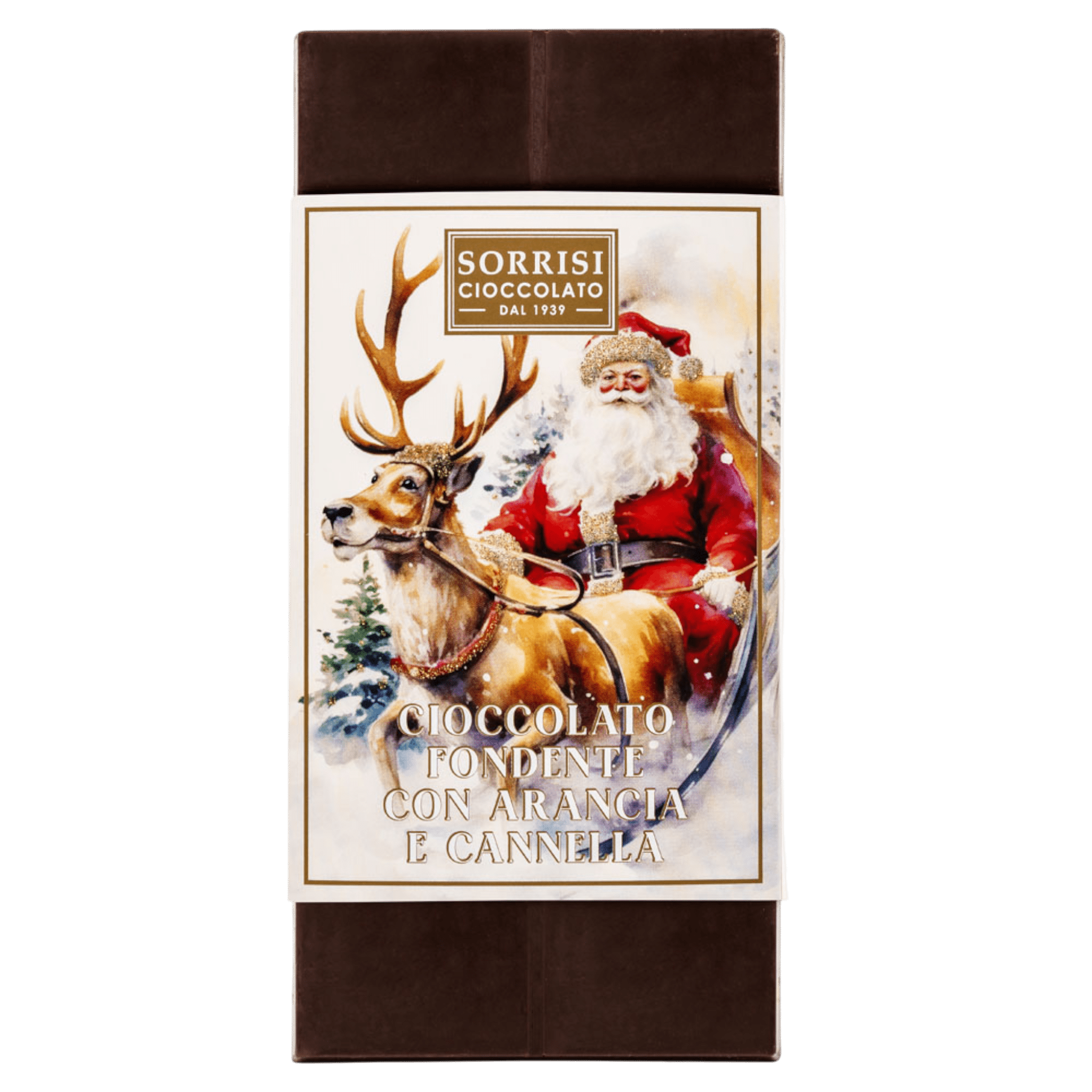 Boella & Sorrisi Dark Chocolate with Orange & Cinnamon - Christmas Edition - 100g Feast Italy