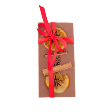 Boella & Sorrisi Milk Chocolate Bar with Candied Orange, Cinnamon and Star Anise 130g Feast Italy