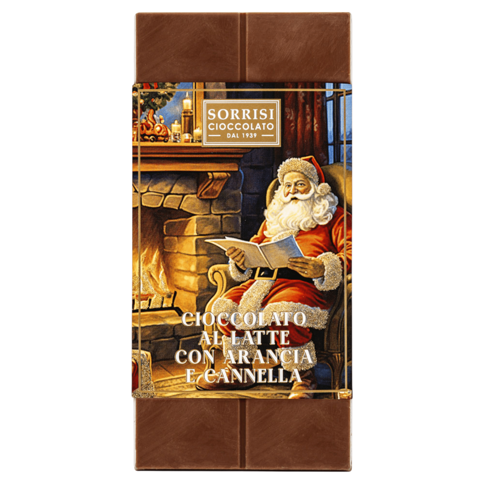 Boella & Sorrisi Milk Chocolate with Orange & Cinnamon - Christmas Edition - 100g Feast Italy