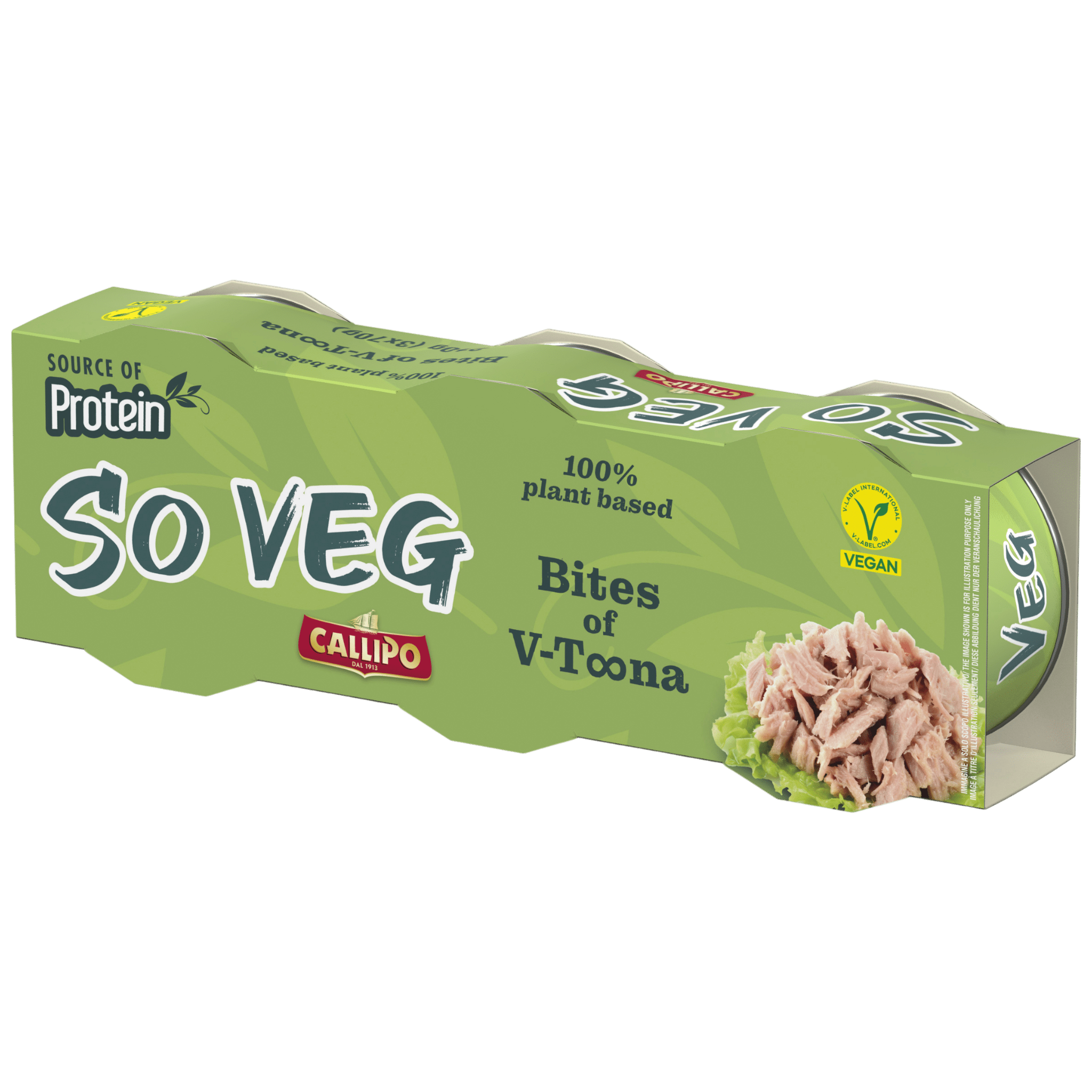 Callipo Vegan Plant - Based Tuna Style Bites 210g (3 x 70g) Feast Italy