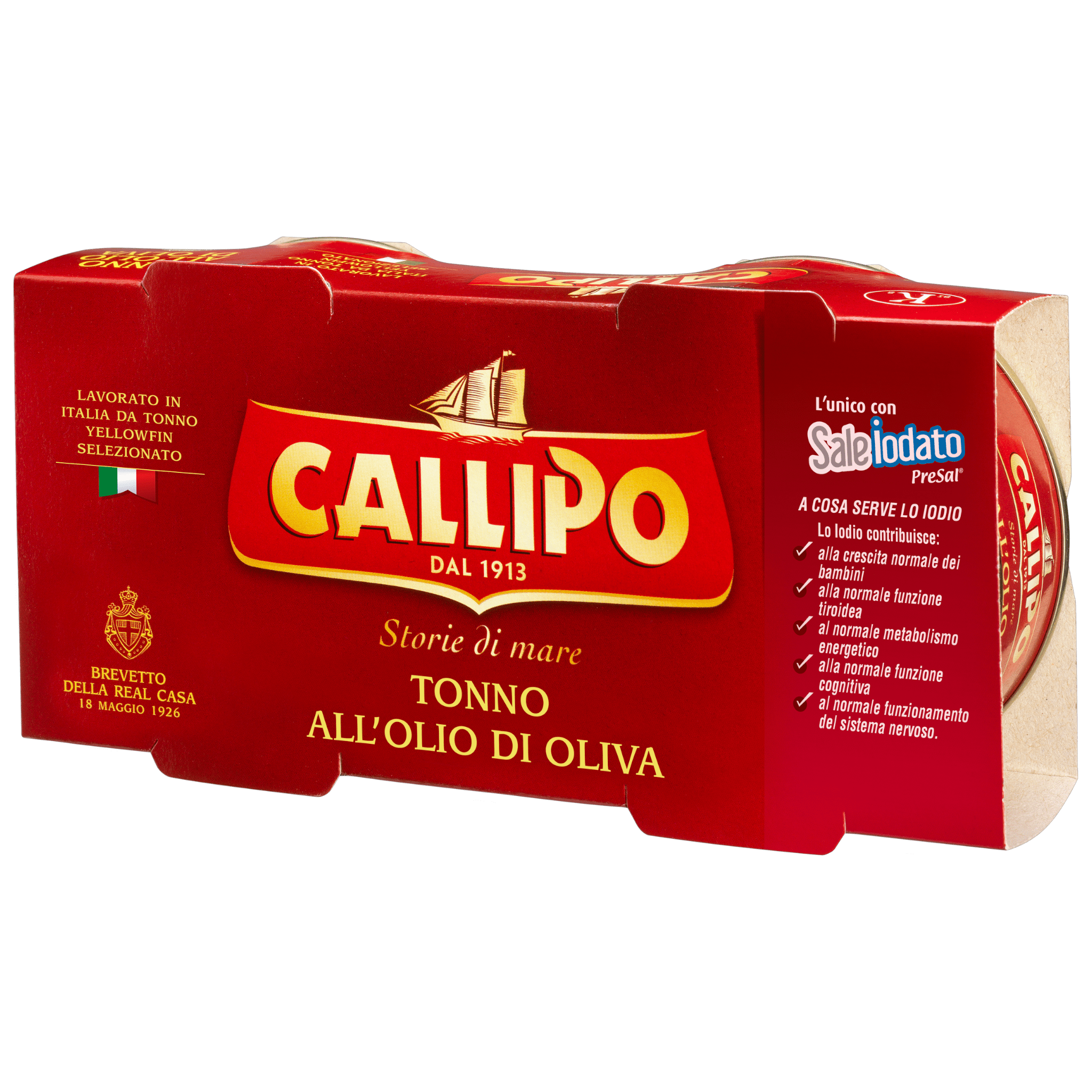 Callipo Yellowfin Tuna in Olive Oil 2 x 160g Feast Italy
