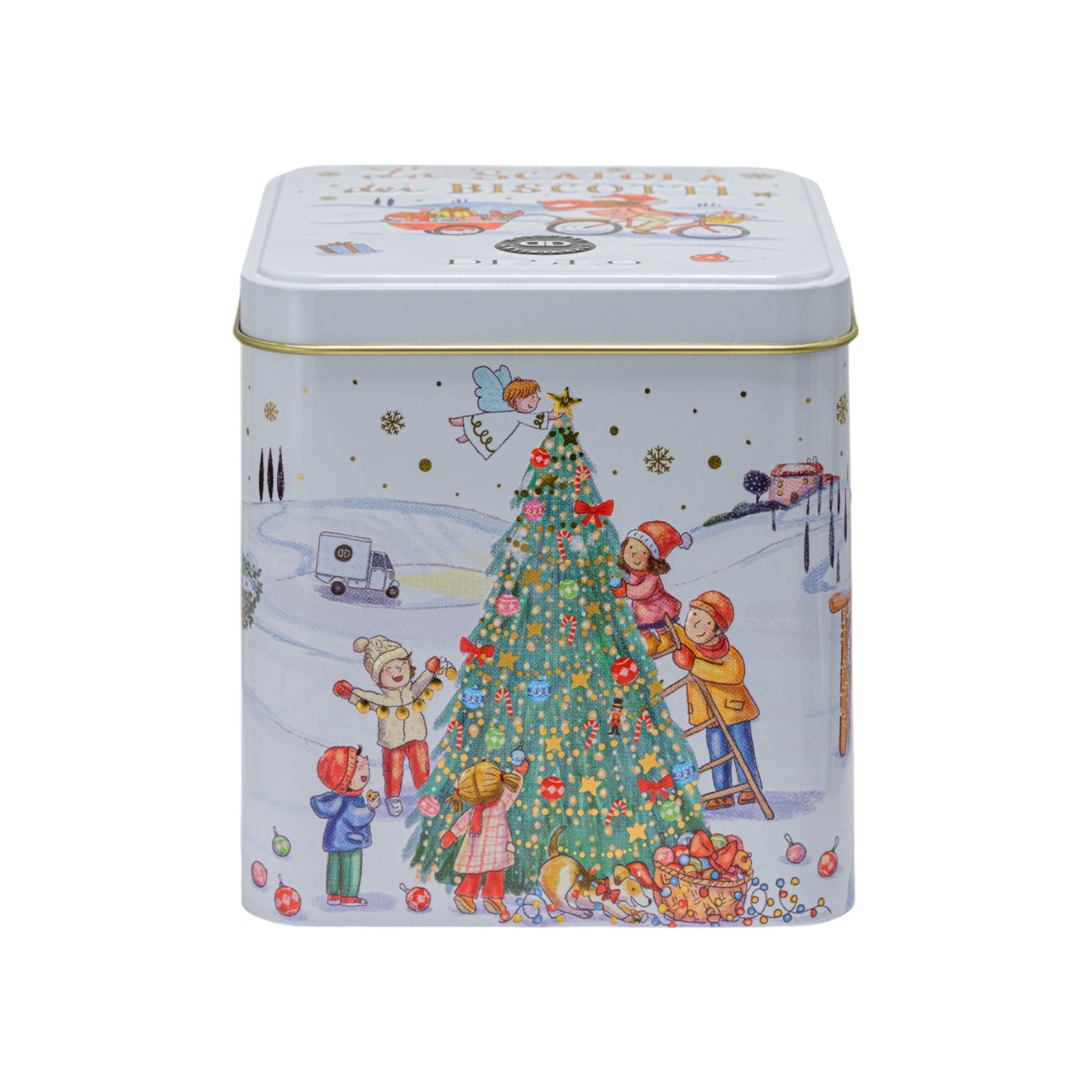 Deseo Cantucci with Almonds in Christmas Tin 250g Feast Italy