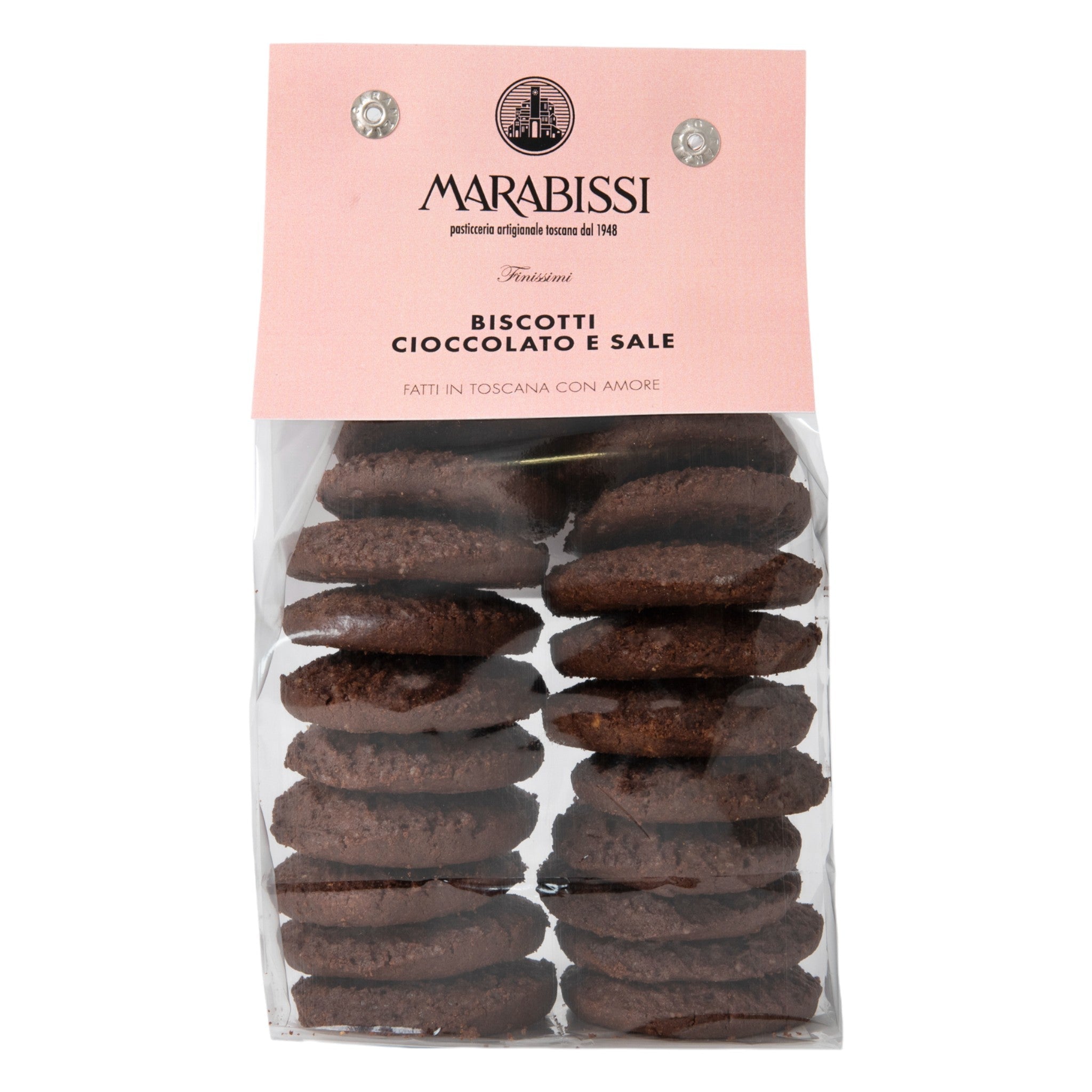 Feast Italy Chocolate & Sea Salt Biscuits – Artisan – Tuscany – 200g Feast Italy