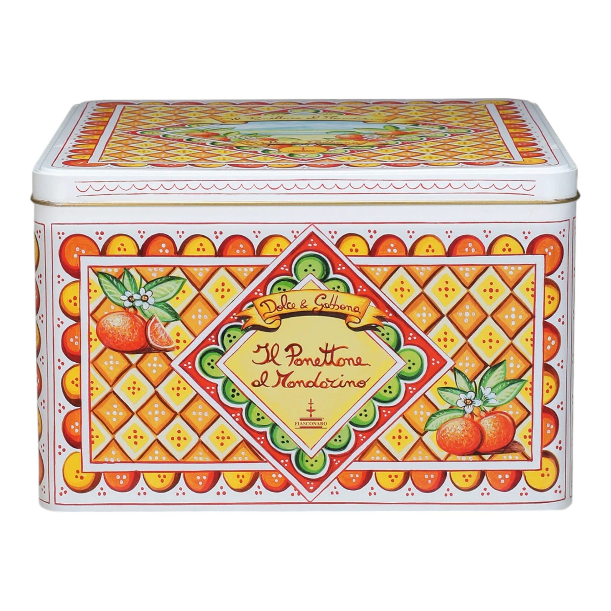 Fiasconaro Dolce & Gabbana Candied Mandarin Panettone 1kg - New 2024 Design Feast Italy