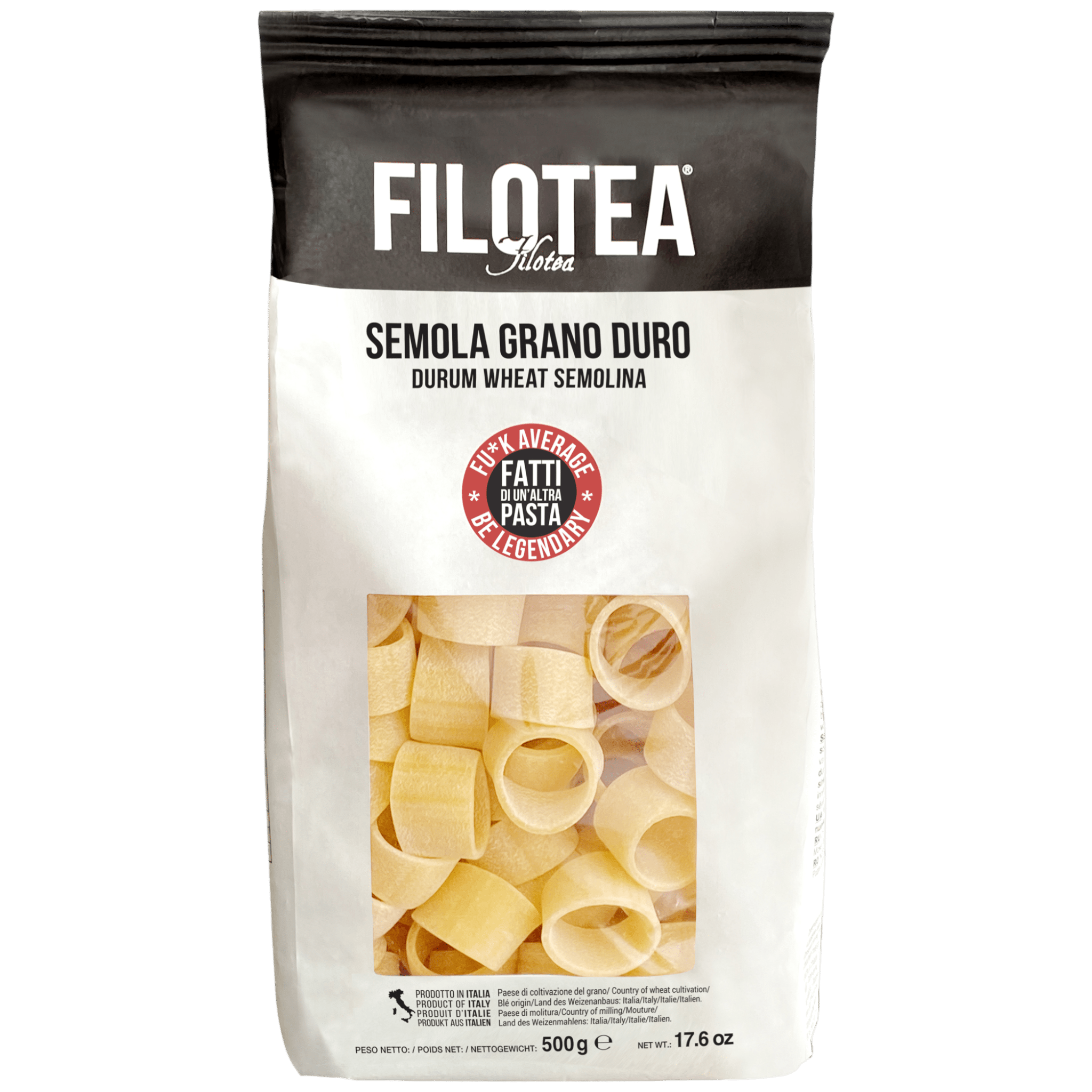 Filotea Calamarata Durum Wheat Semolina Pasta 500g Feast Italy