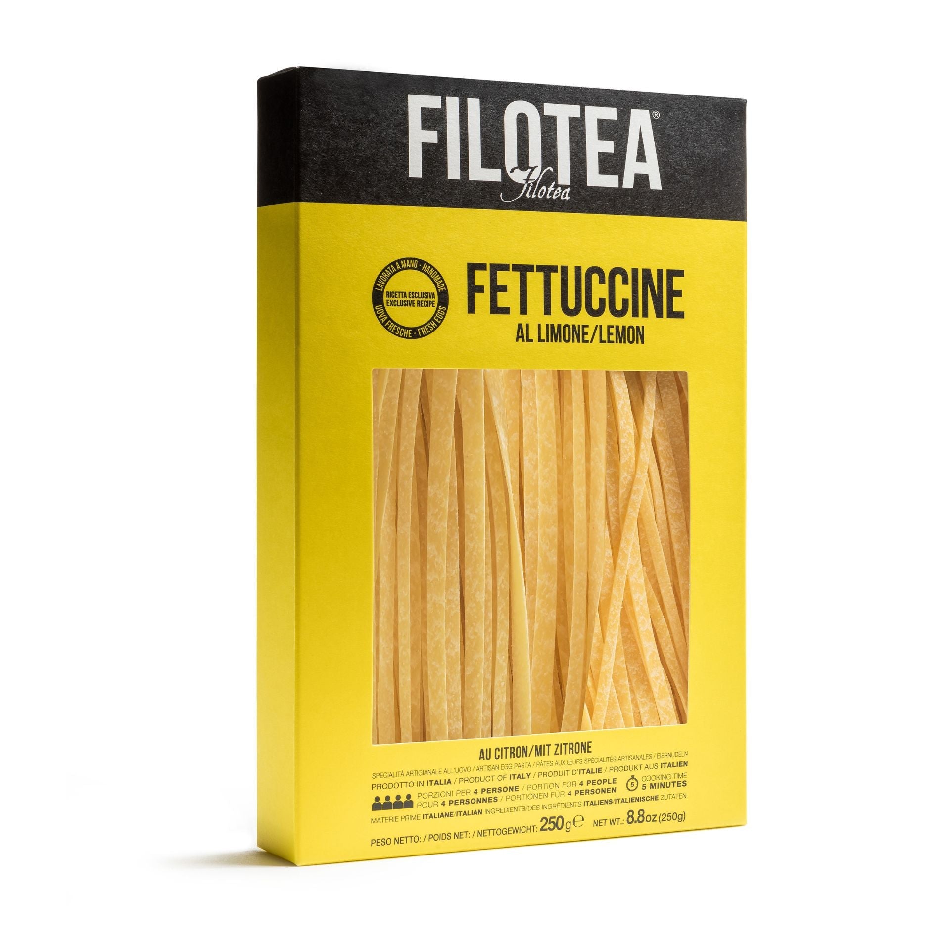 Filotea Lemon Fettuccine Artisan Egg Pasta 250g Feast Italy