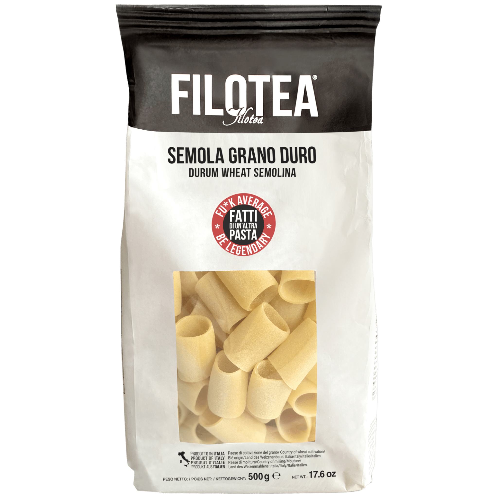 Filotea Paccheri Durum Wheat Semolina Pasta 500g Feast Italy