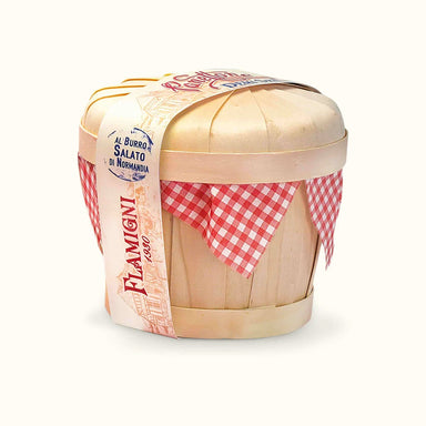 Flamigni Demi Sel Panettone in Wood Basket - 500g Feast Italy