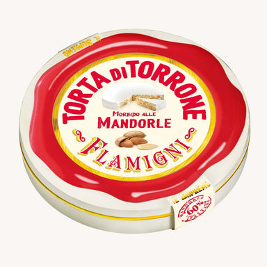 Flamigni Soft Nougat with Almonds in Tin - 200g Feast Italy