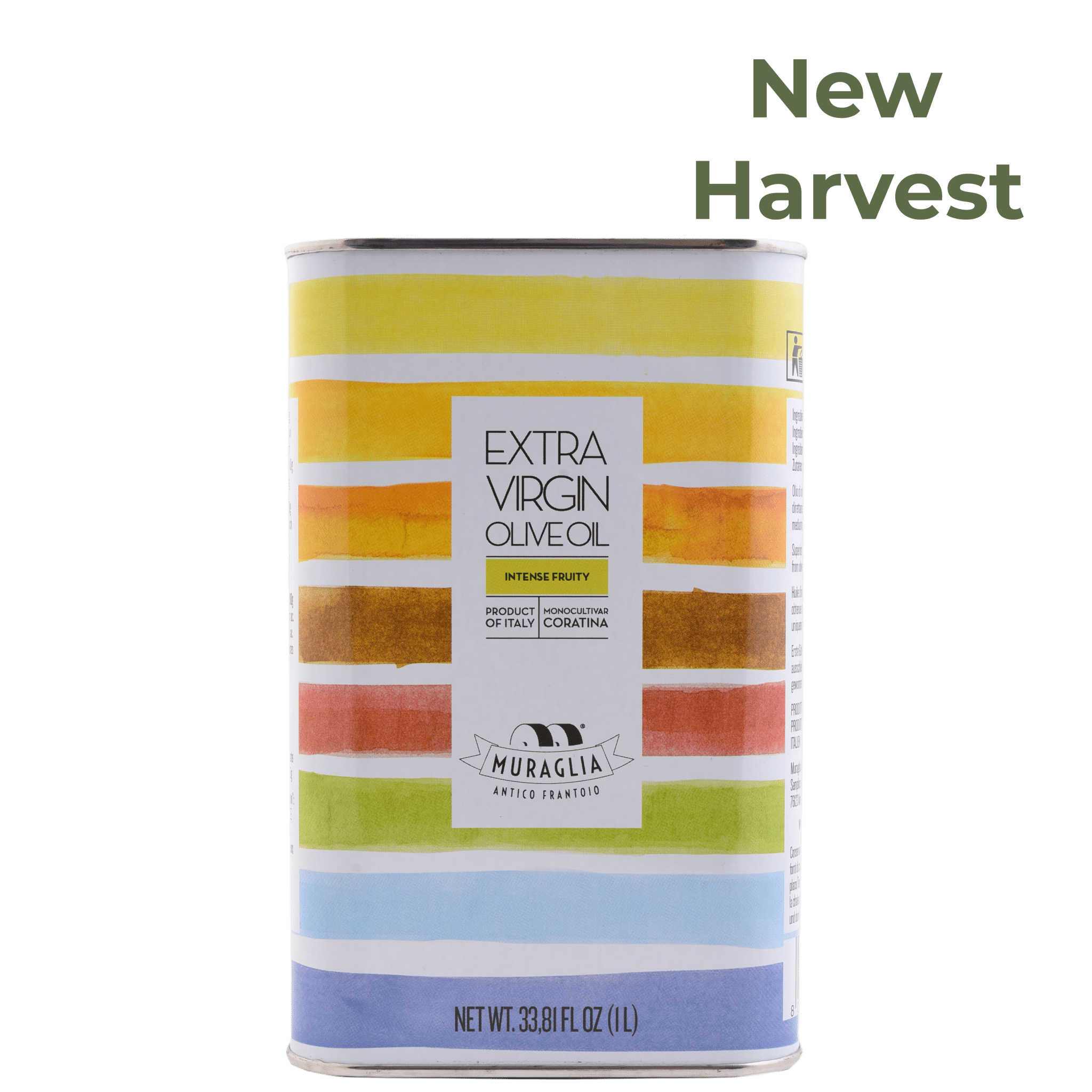 Frantoio Muraglia Rainbow Tin Coratina Intense Fruity Olive Oil 1L - NEW HARVEST Feast Italy