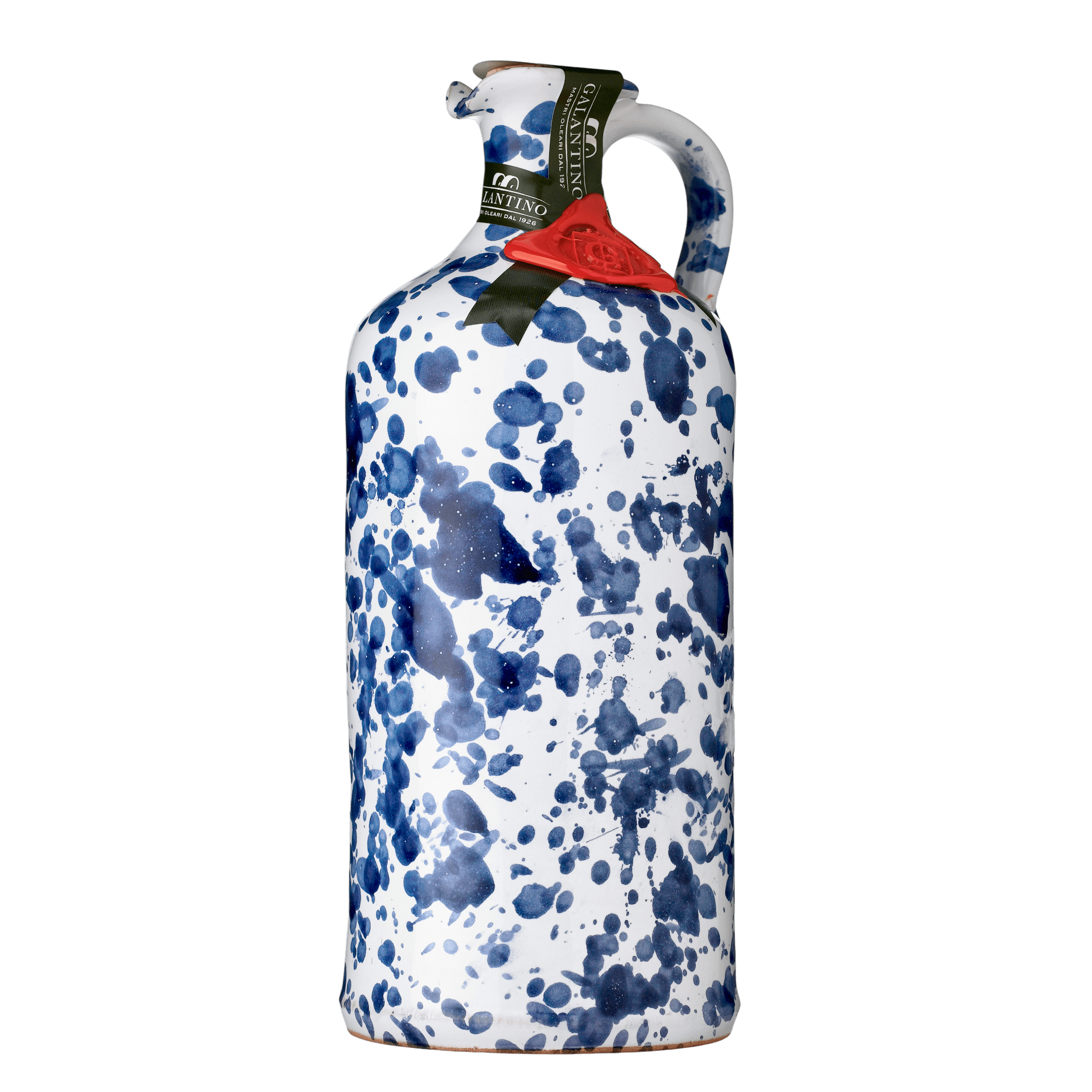 Galantino Extra Virgin Olive Oil - Medium Fruity - Blue Ceramic Jar 500ml Feast Italy