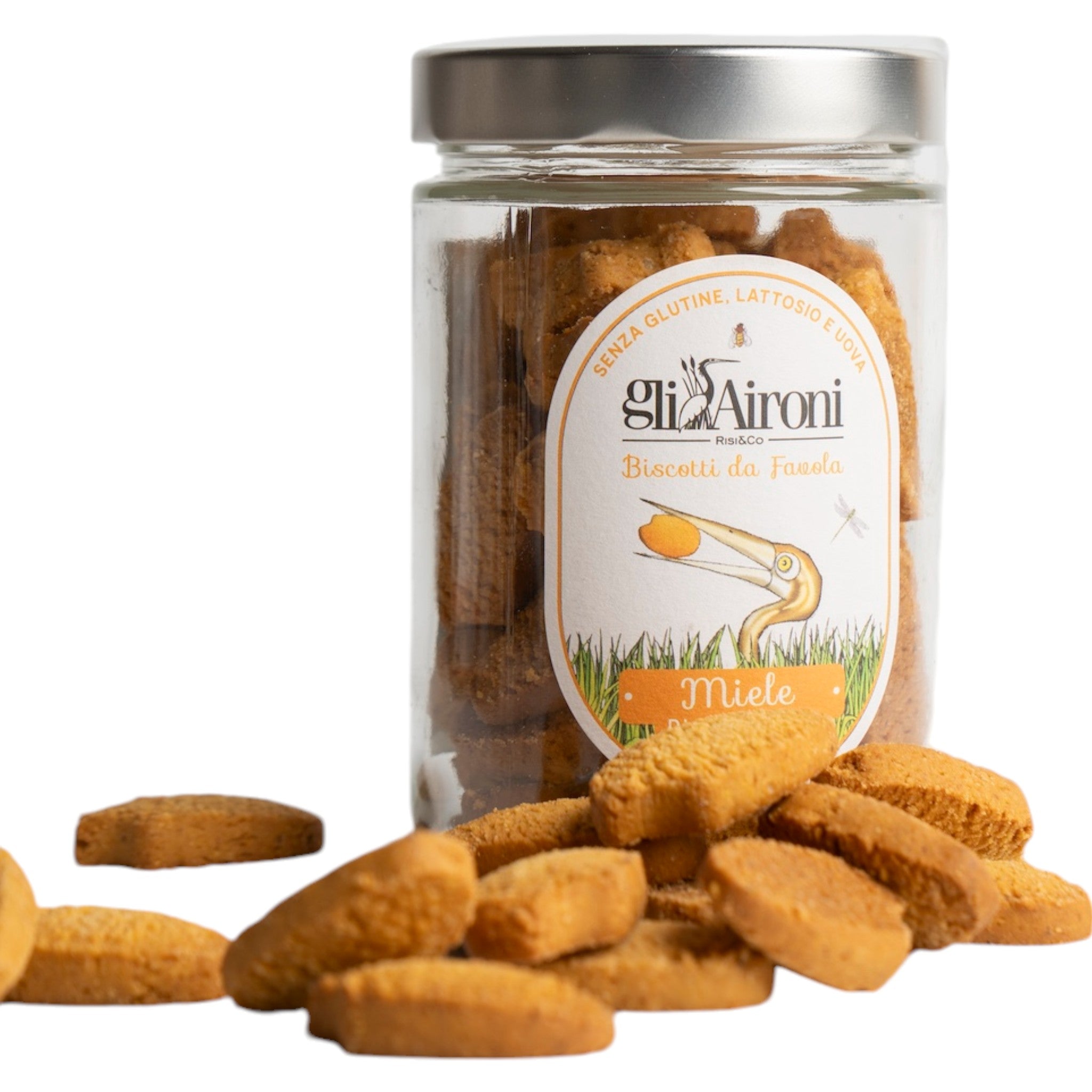 Gli Aironi Gluten - Free and Lactose - Free Chestnut Honey Biscuits 200g Feast Italy