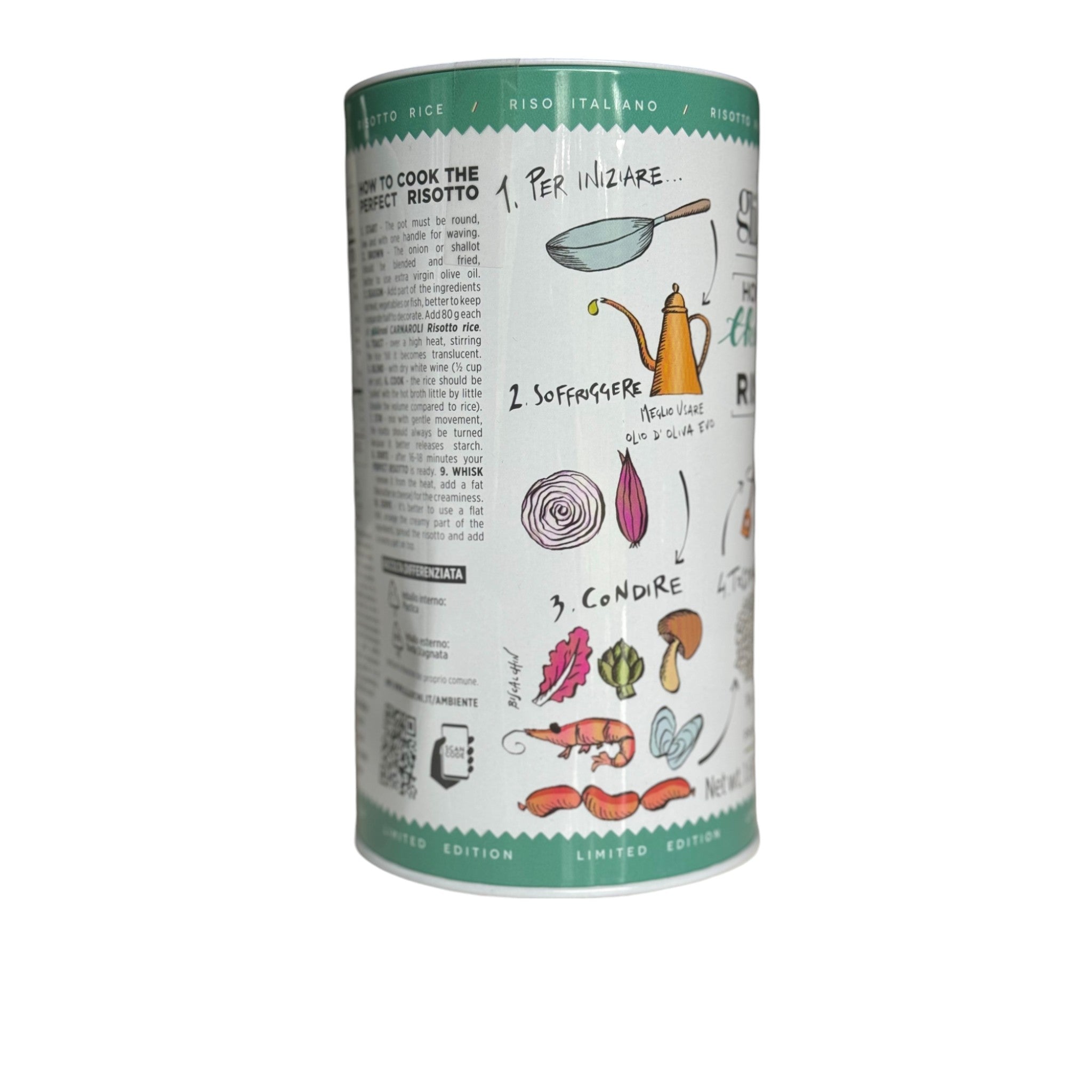 Gli Aironi The Perfect Risotto Carnaroli Rice from Piedmont 750g - DENTED TIN Feast Italy