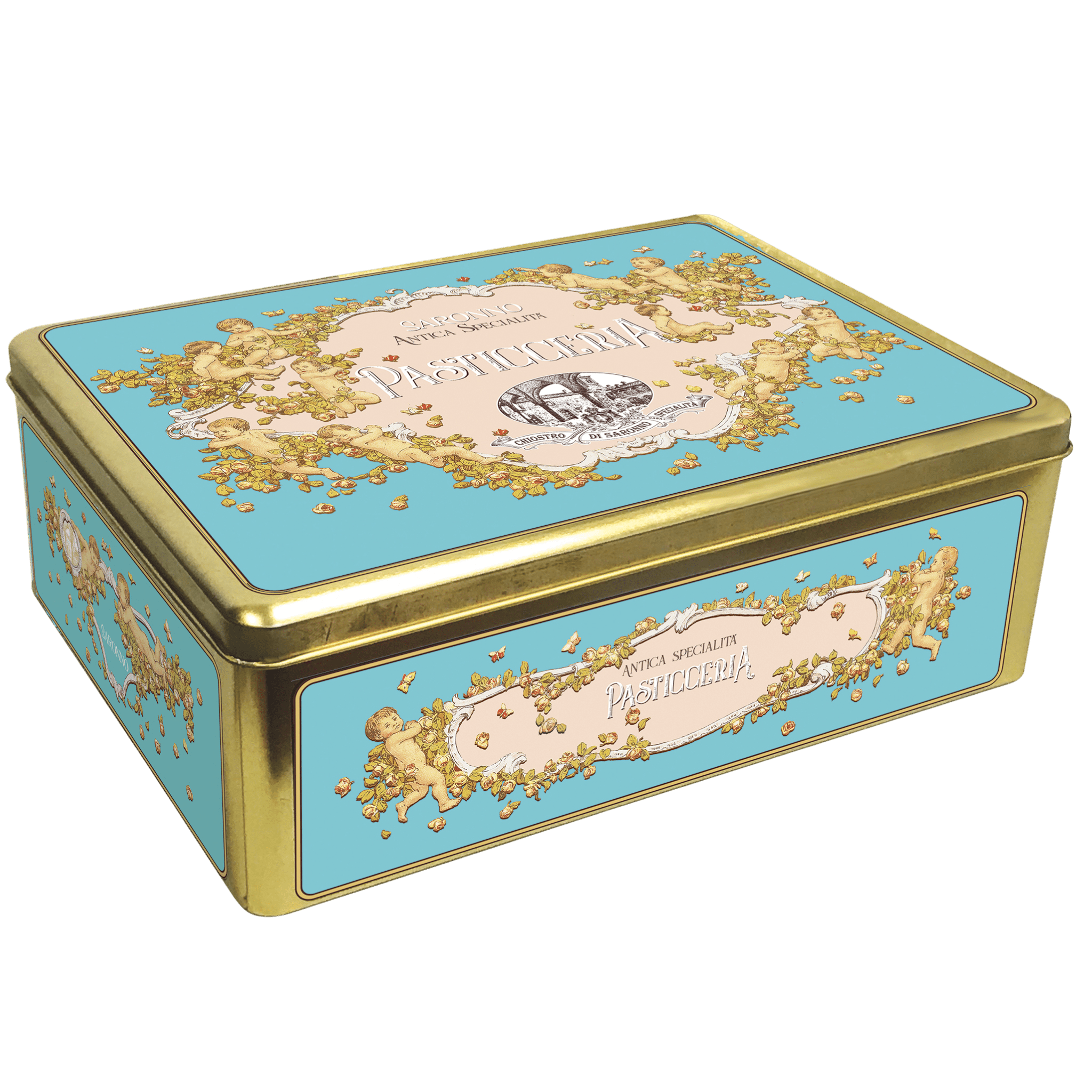 Lazzaroni Cocoa, Coffee and Hazelnut Biscuit Assortment in Tin 400g Feast Italy