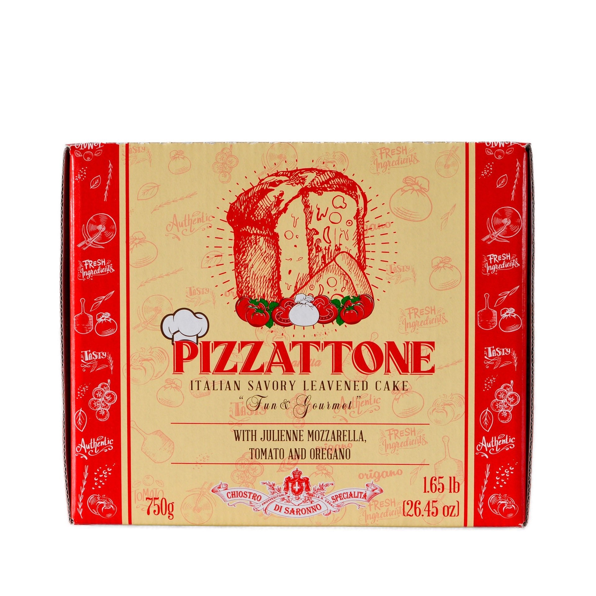 Lazzaroni Savoury Pizzattone with Mozzarella, Tomato & Oregano 750g Feast Italy