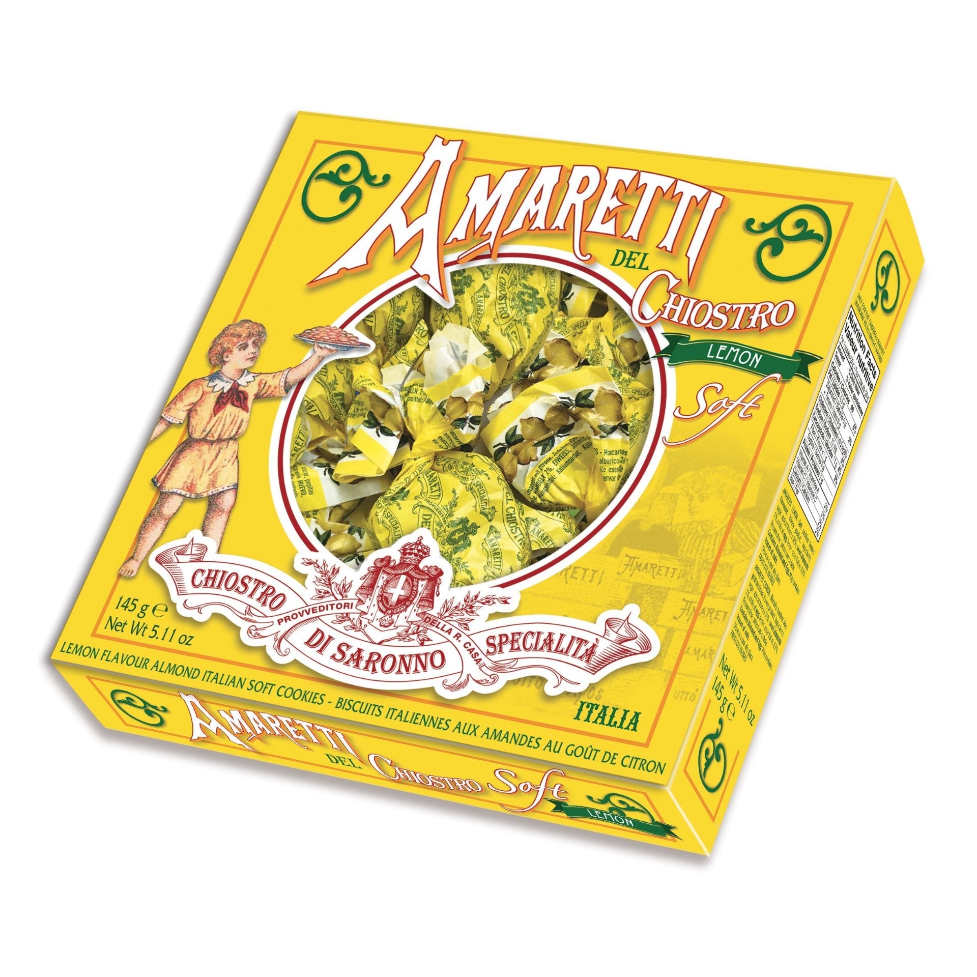 Lazzaroni Soft Lemon Amaretti 145g Feast Italy