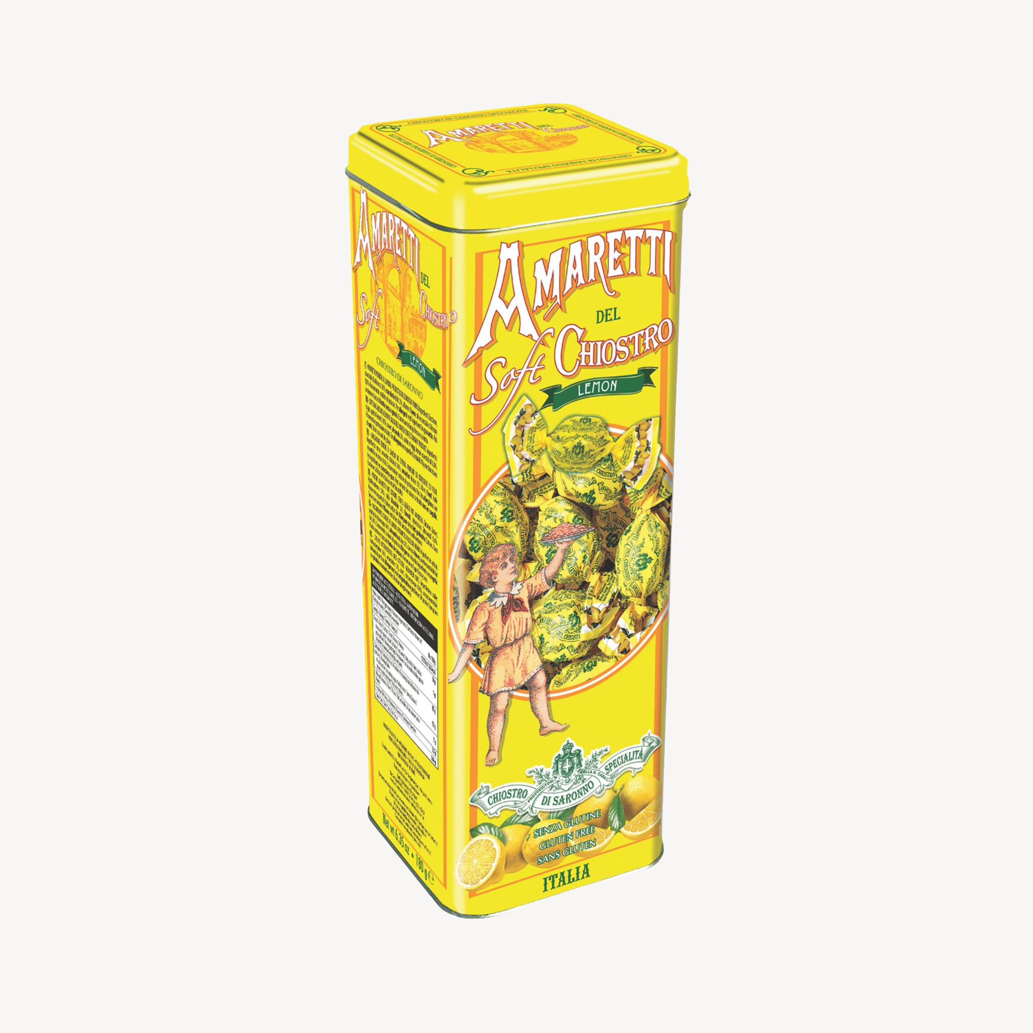 Lazzaroni Soft Lemon Amaretti Tower - 180g Feast Italy
