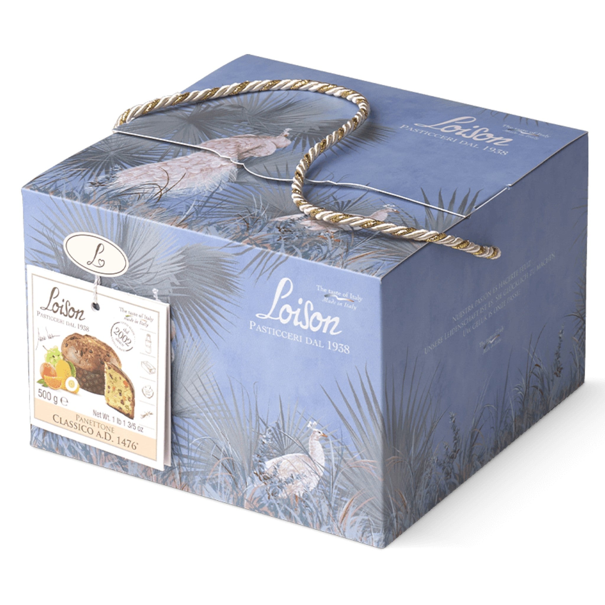 Loison A.D. 1476 Classic Panettone in a Limited Edition Magia Gift Box 500g Feast Italy