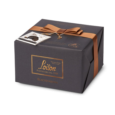 Loison Black Habana Panettone – Dark Chocolate & Rum Cream with Madagascar Vanilla 1000g Feast Italy