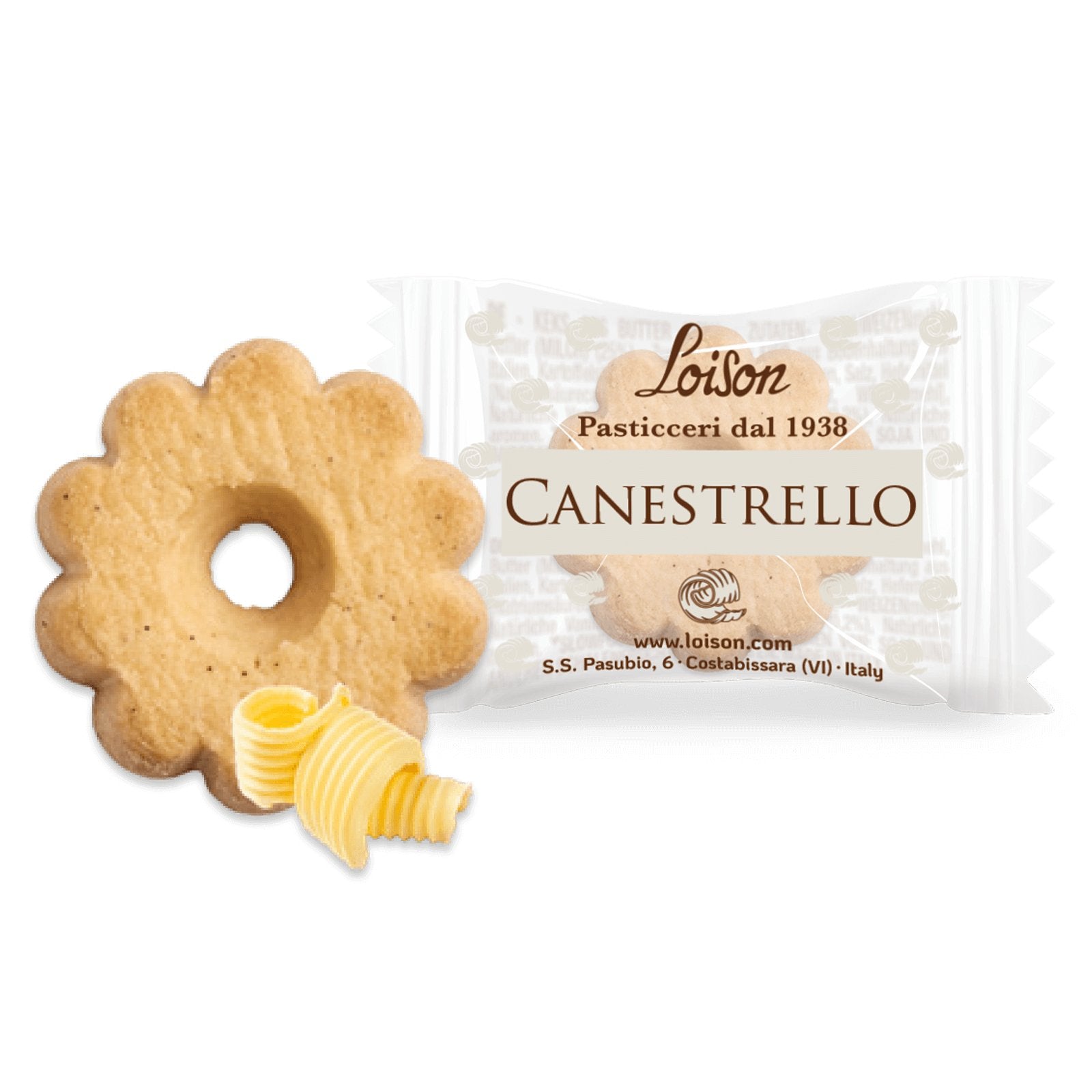 Loison Canestrello, Raisin and Coffee Assorted Biscuits 120g (tin) Feast Italy