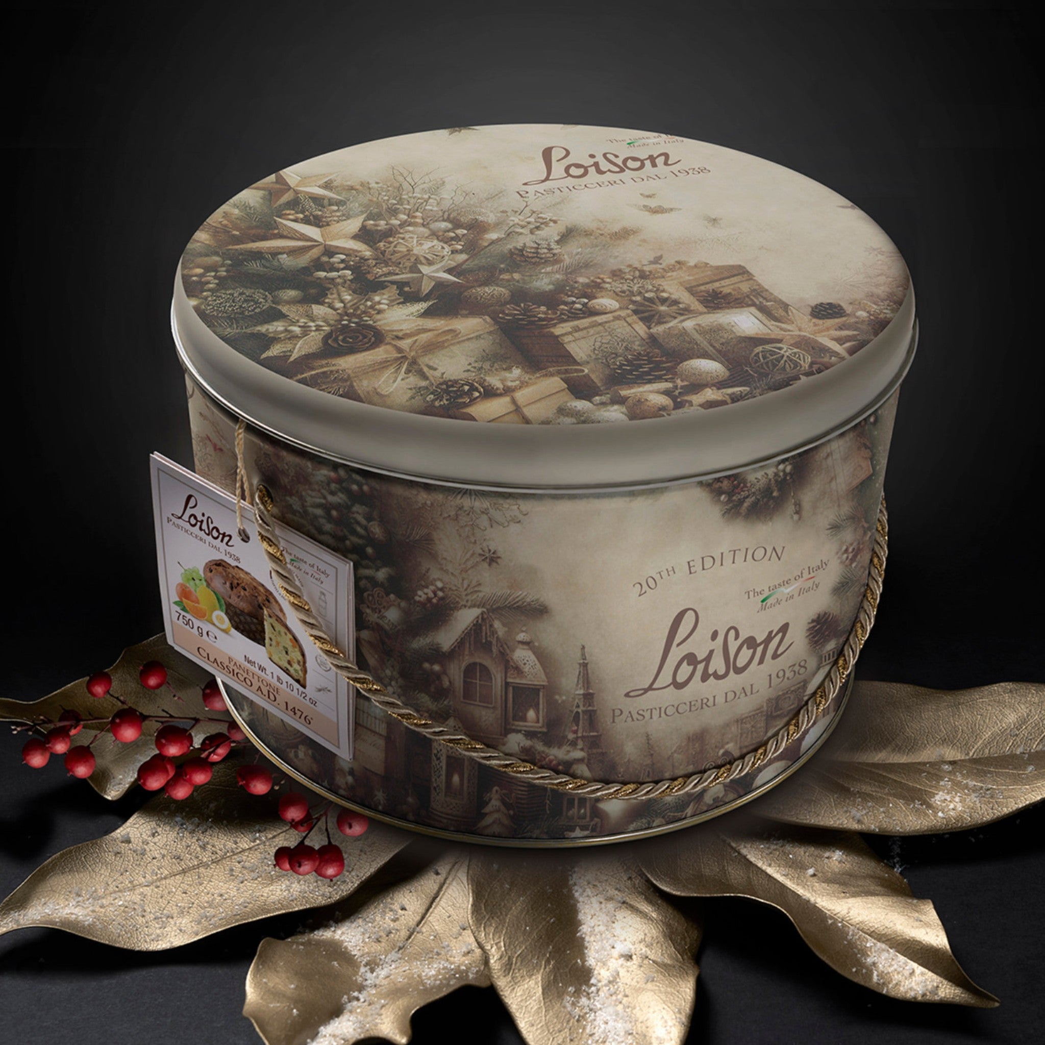 Loison Classic Panettone in a Limited Edition Tin 750g Feast Italy