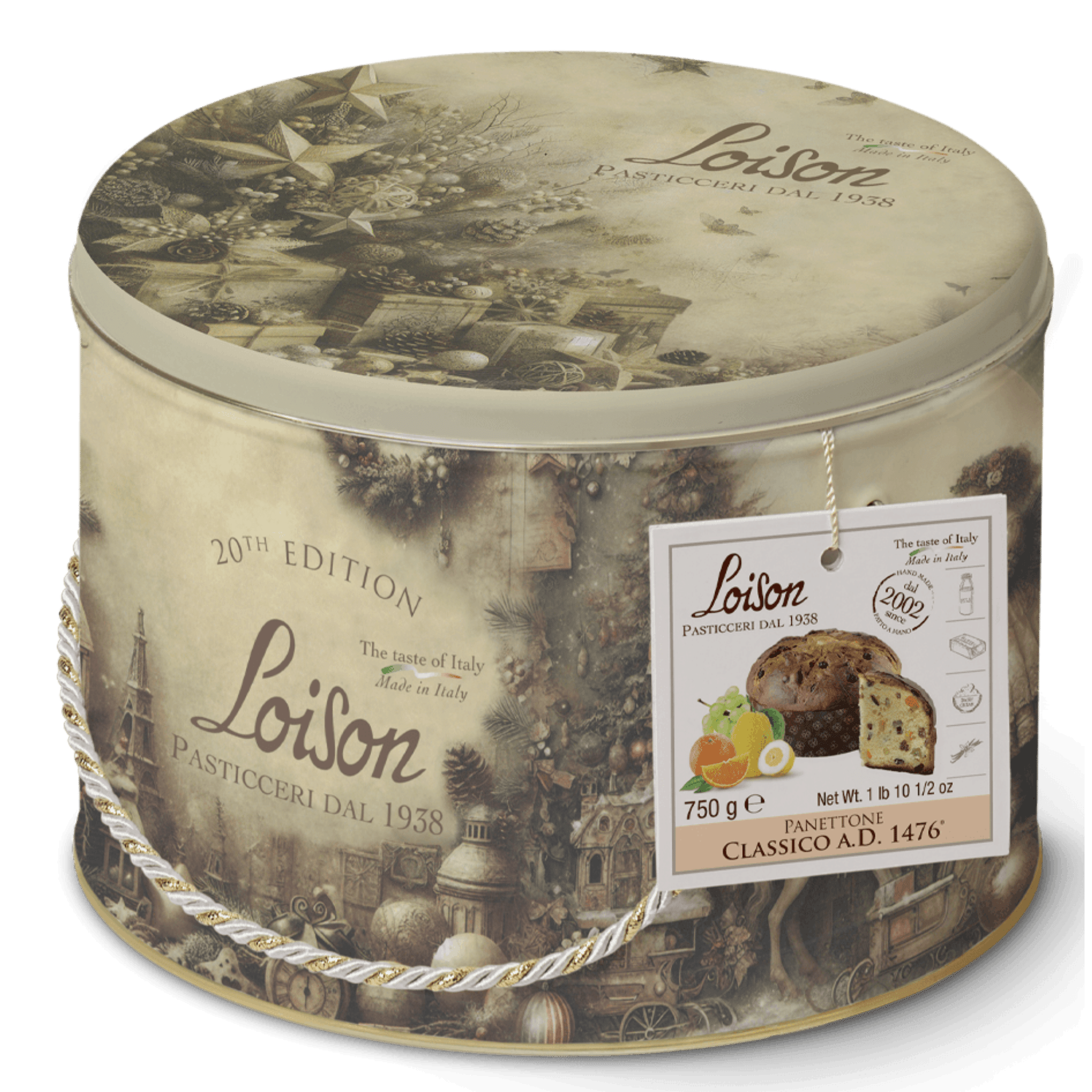 Loison Classic Panettone in a Limited Edition Tin 750g Feast Italy