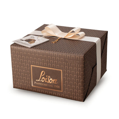 Loison Genesi Regal Panettone with Madagascar Vanilla and Dark Chocolate Cream 1kg Feast Italy