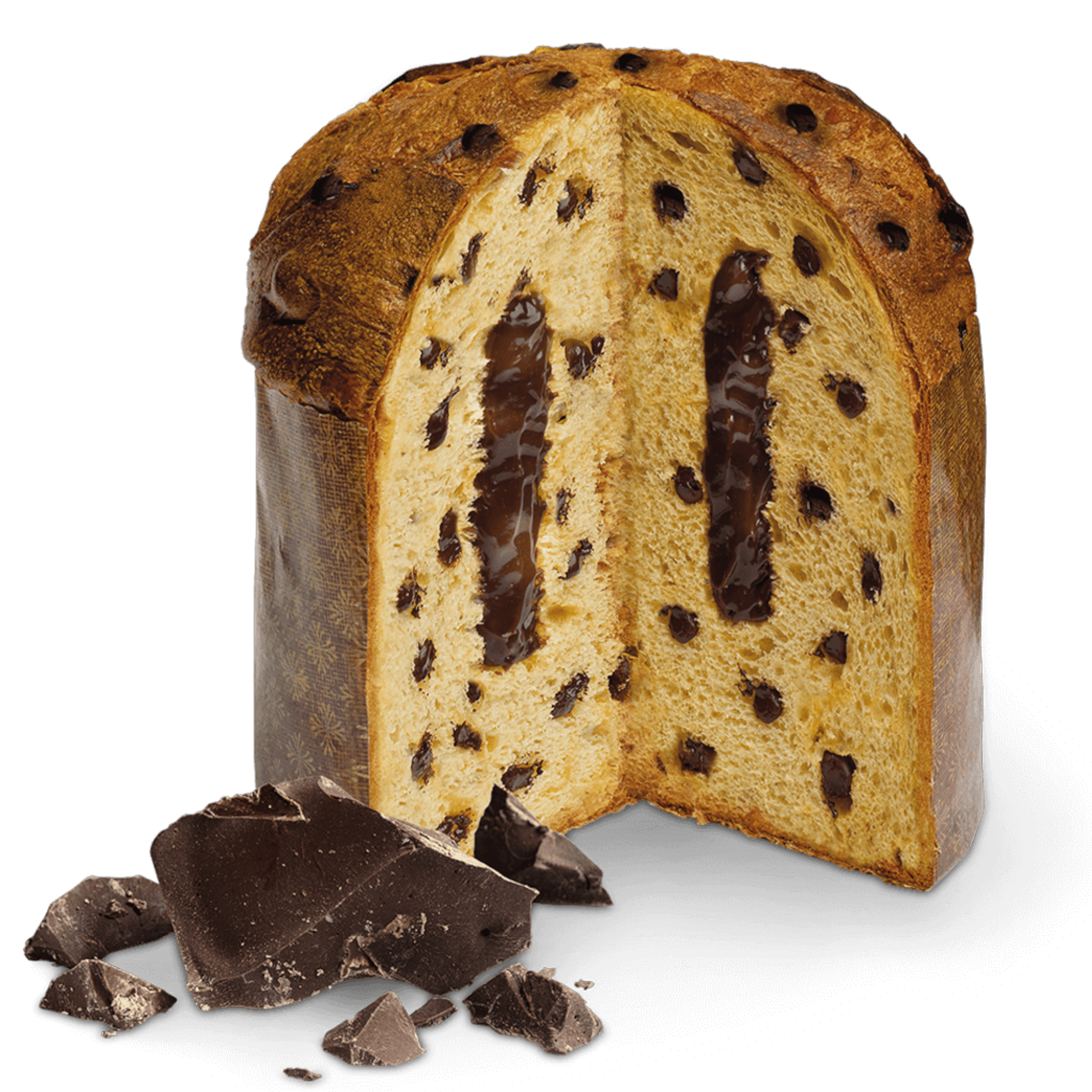 Loison Gran Cacao Panettone - Chocolate Cream & Chips - 1kg Feast Italy