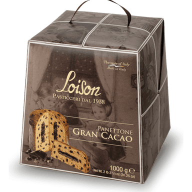 Loison Gran Cacao Panettone - Chocolate Cream & Chips - 1kg Feast Italy