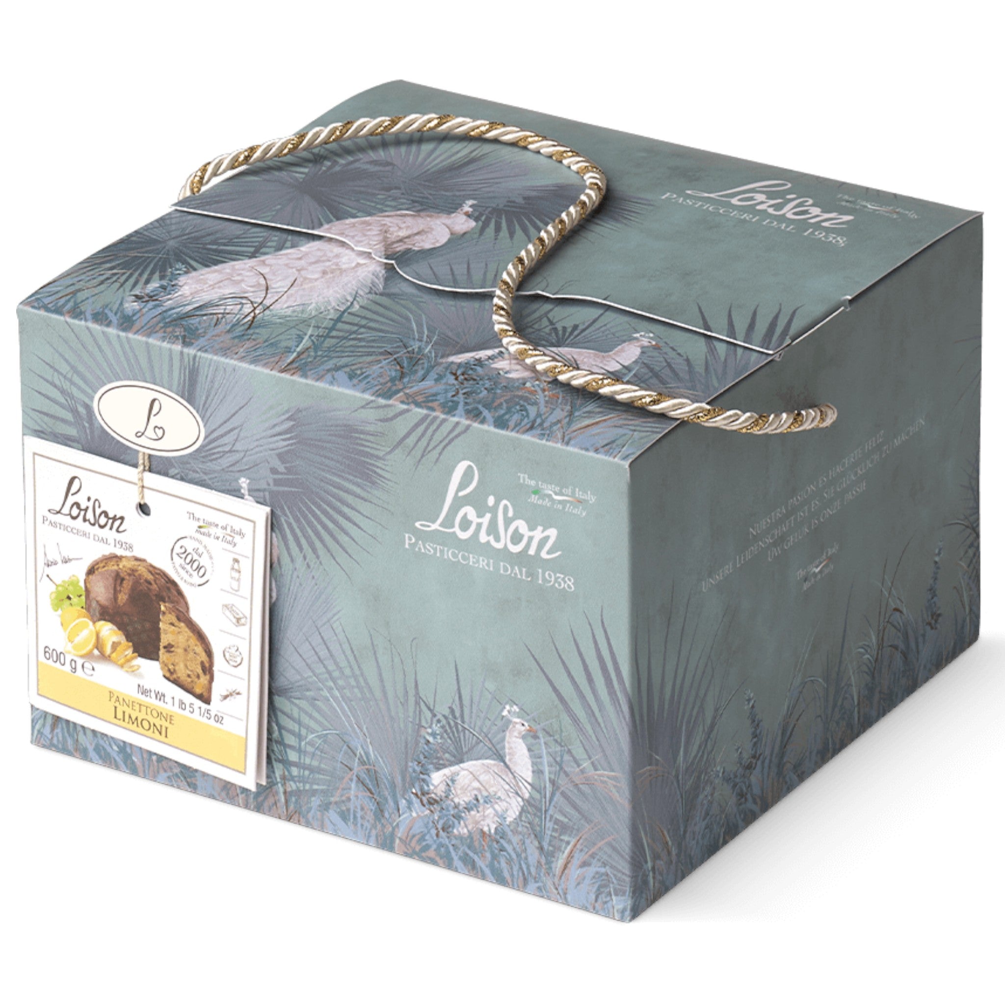 Loison Lemon Panettone in a Limited Edition Magia Gift Box 600g Feast Italy