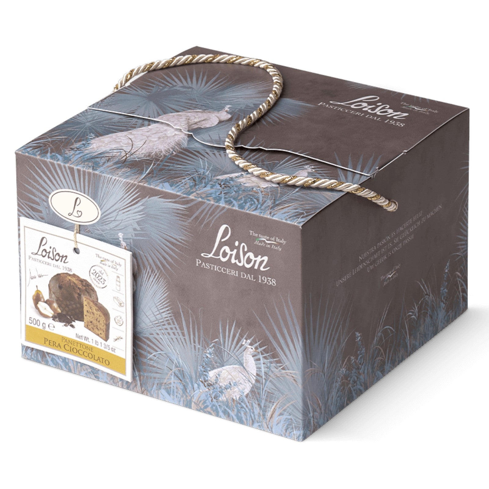 Loison Pear & Chocolate Panettone in a Limited Edition Magia Gift Box 600g Feast Italy