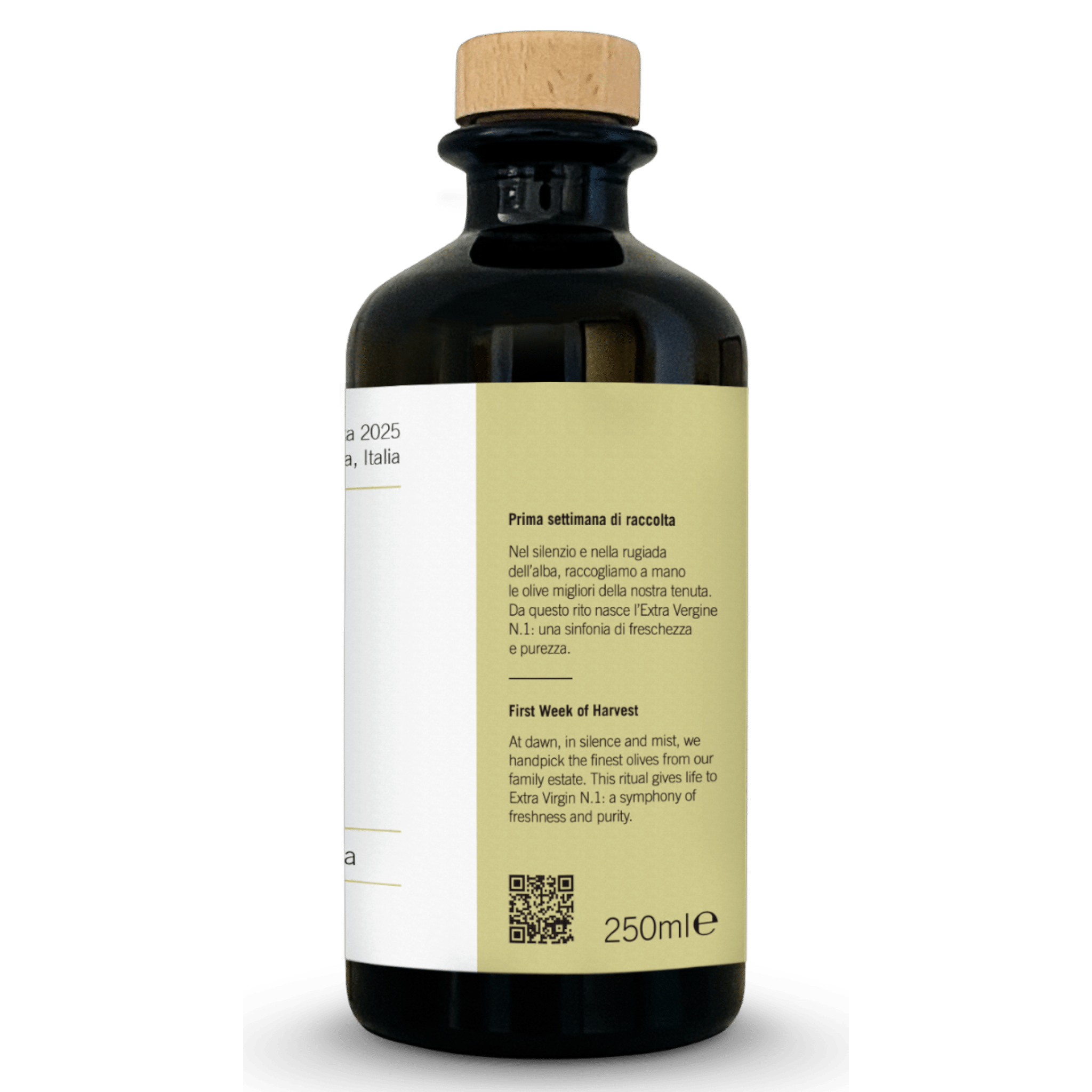 Tenute Cristiano No.1 First Week of Harvest Limited Edition Extra Virgin Olive Oil 250ml Feast Italy