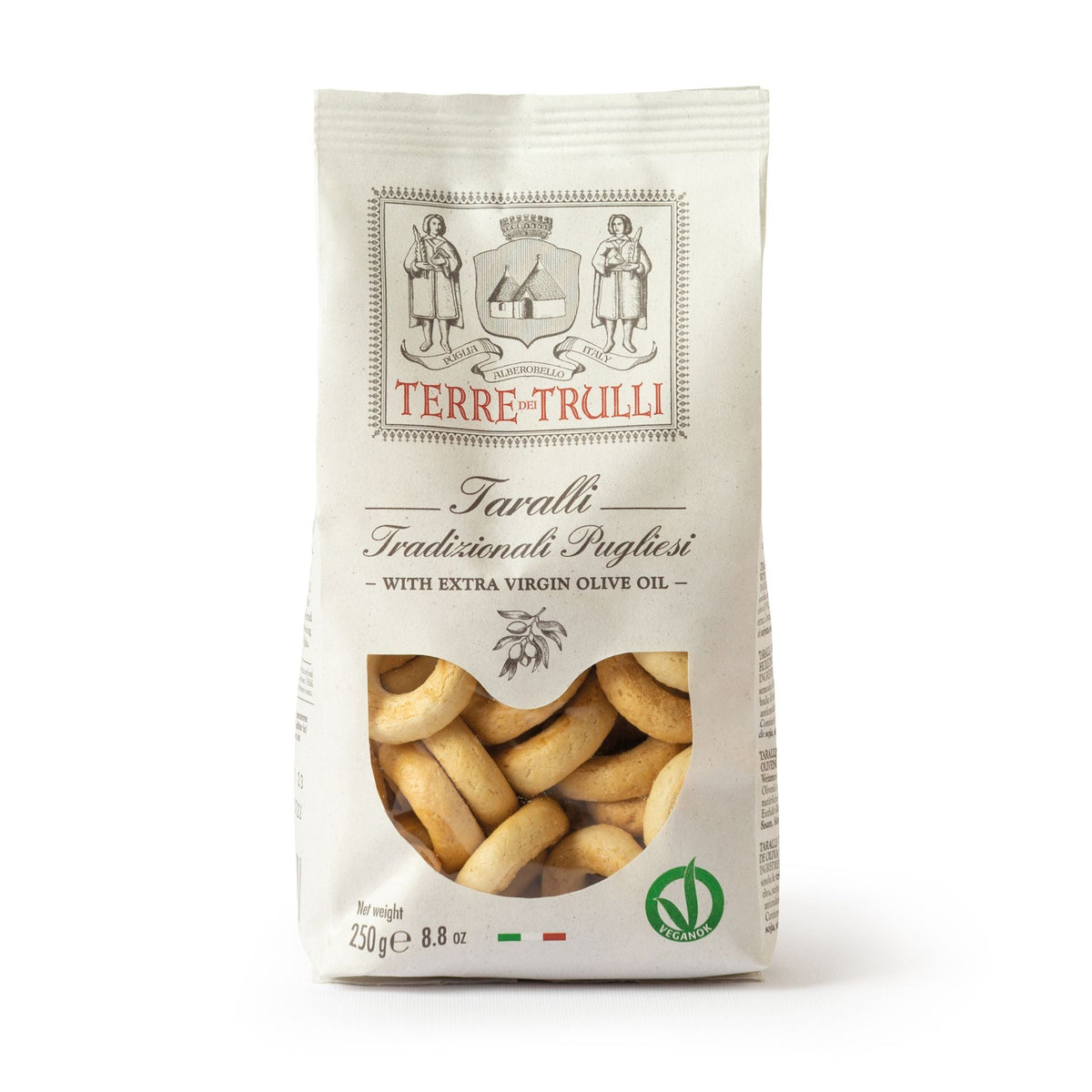 Terre dei Trulli Taralli with Extra Virgin Olive Oil 250g | Shop Feast ...