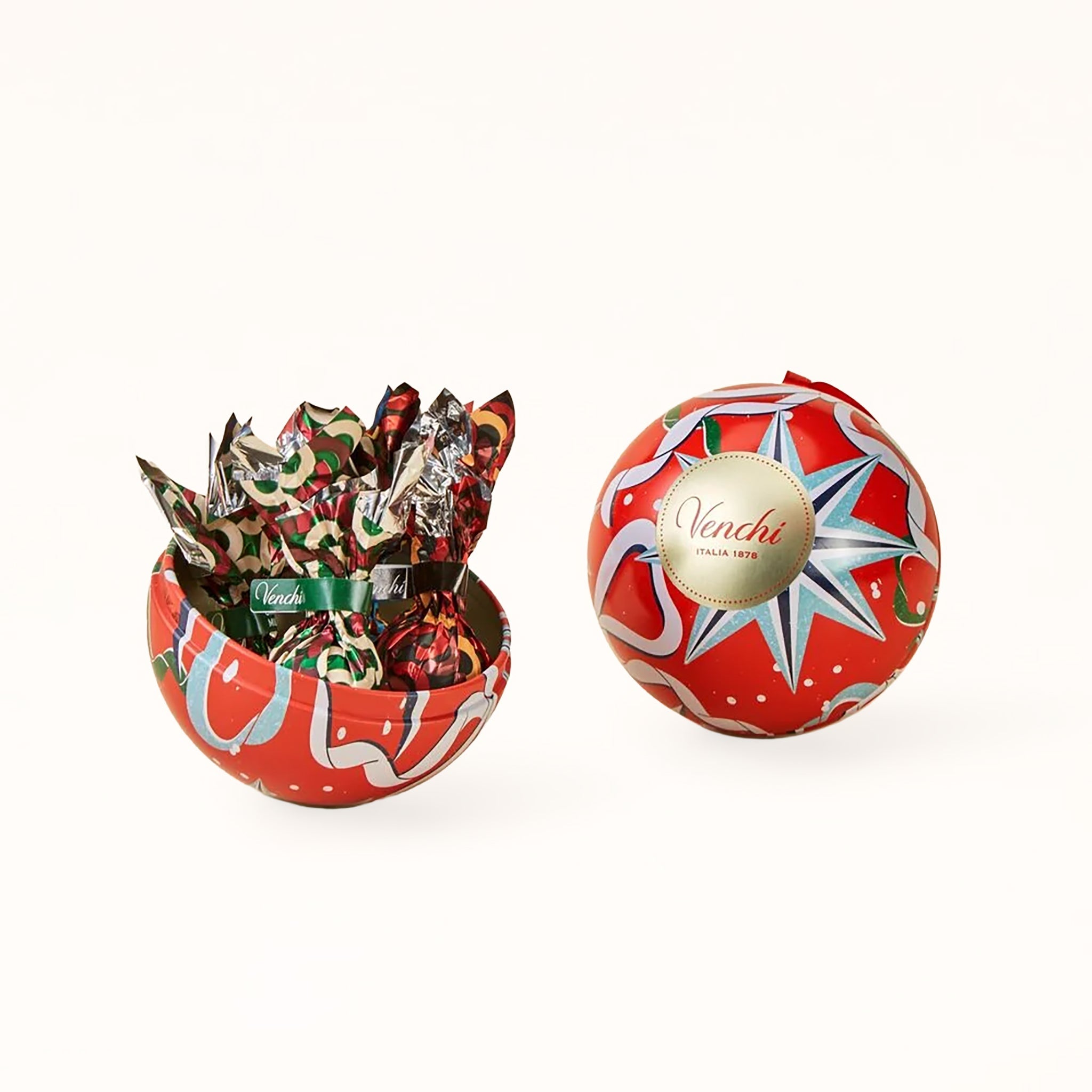 Venchi Vintage Dream Christmas Bauble Chocolate Tin – 47g Feast Italy